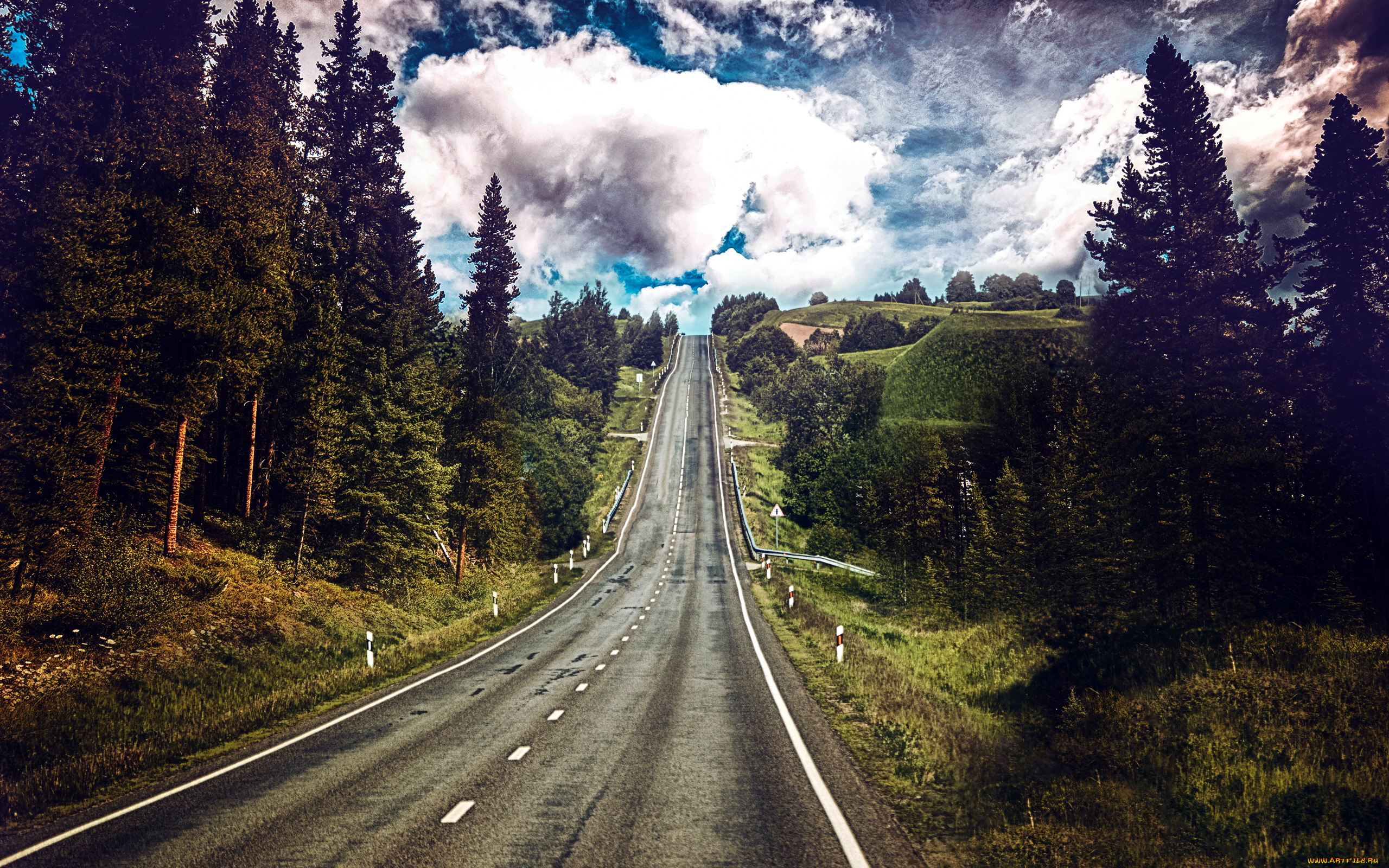 природа, дороги, шоссе