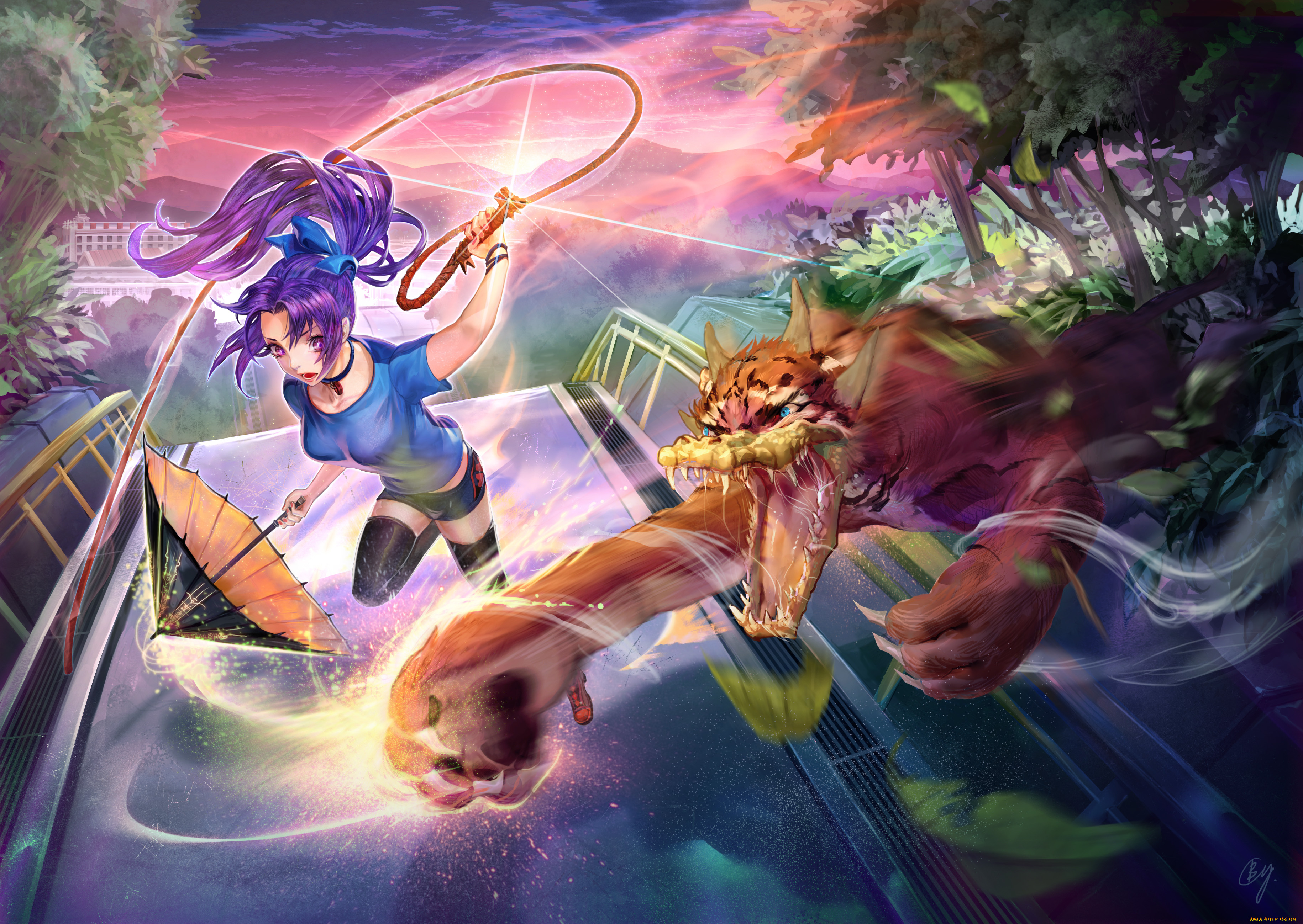 аниме, животные, , существа, original