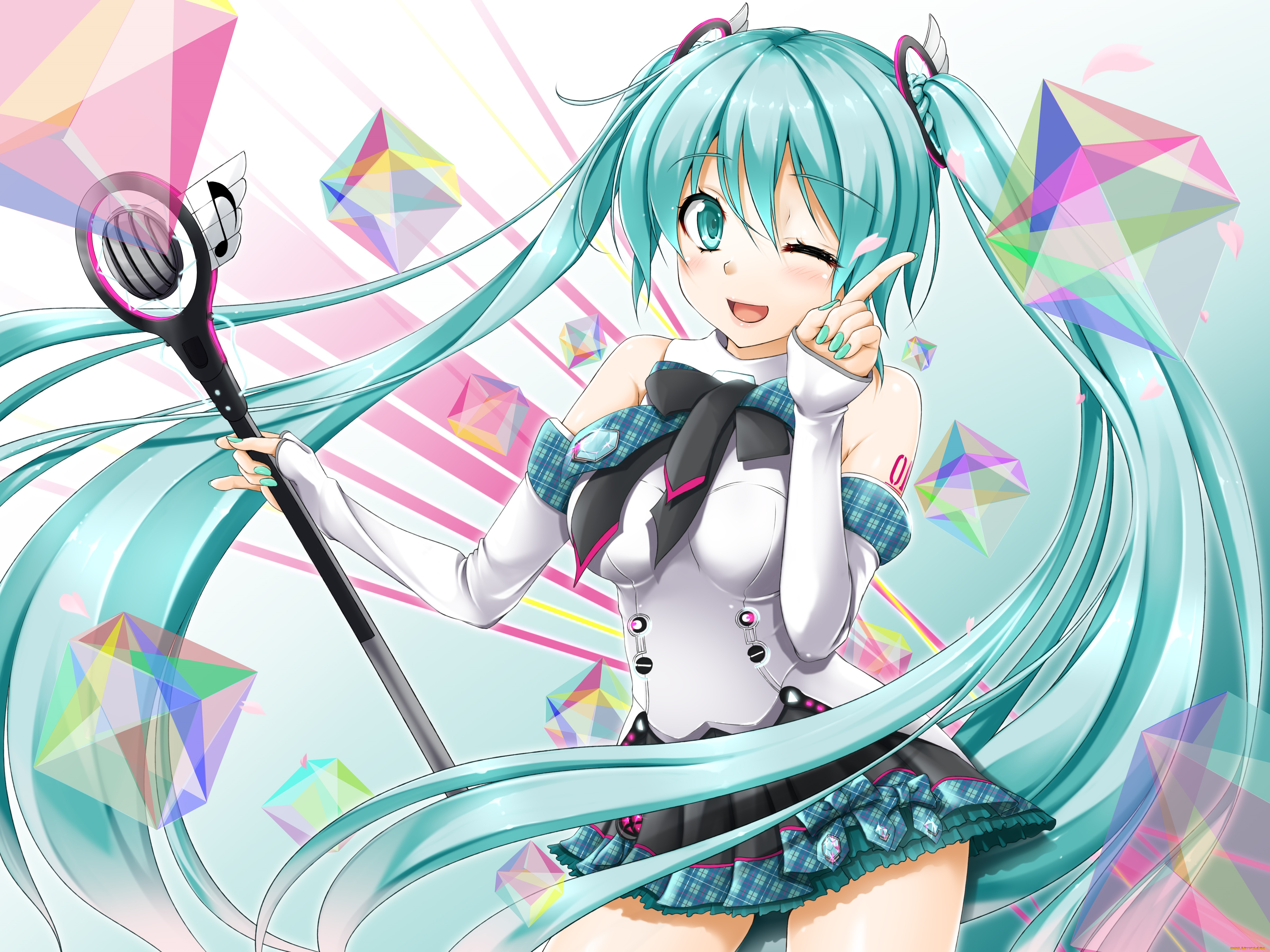 аниме, vocaloid, hatsune, miku