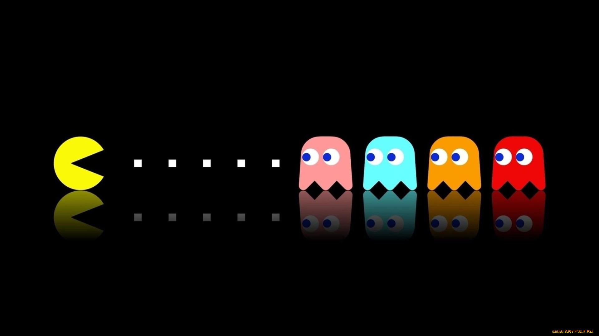 видео, игры, pac-man, пакмен, существа