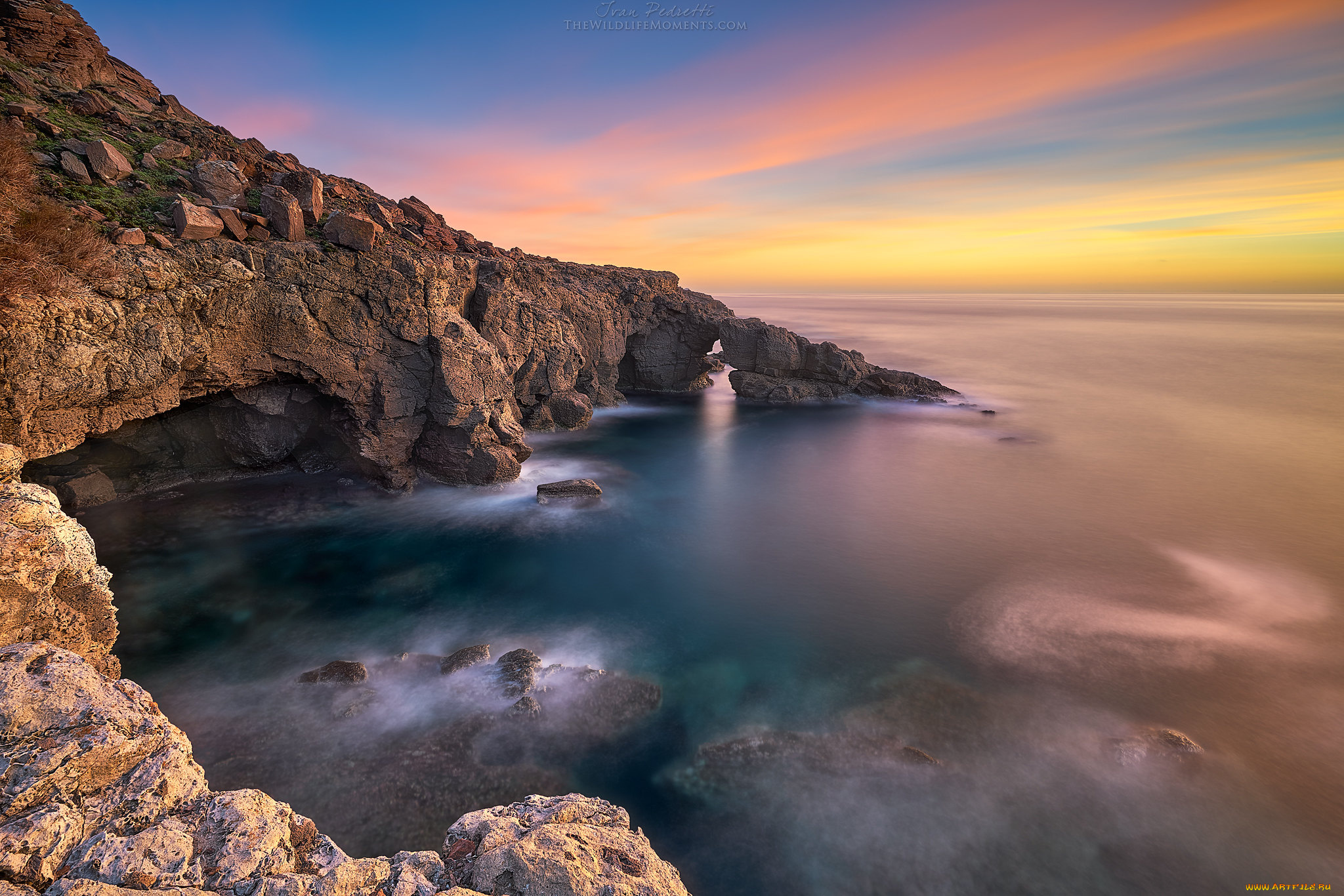 природа, побережье, простор