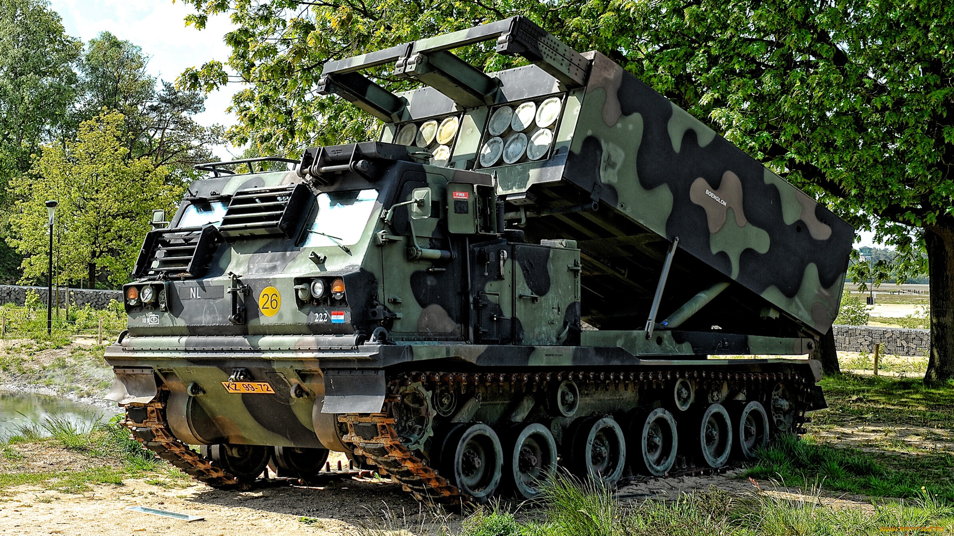 техника, военная, техника, м270, рсзо, реактивная, установка, залпового, огня, agm137, tssam, королевская, армия, нидерландов