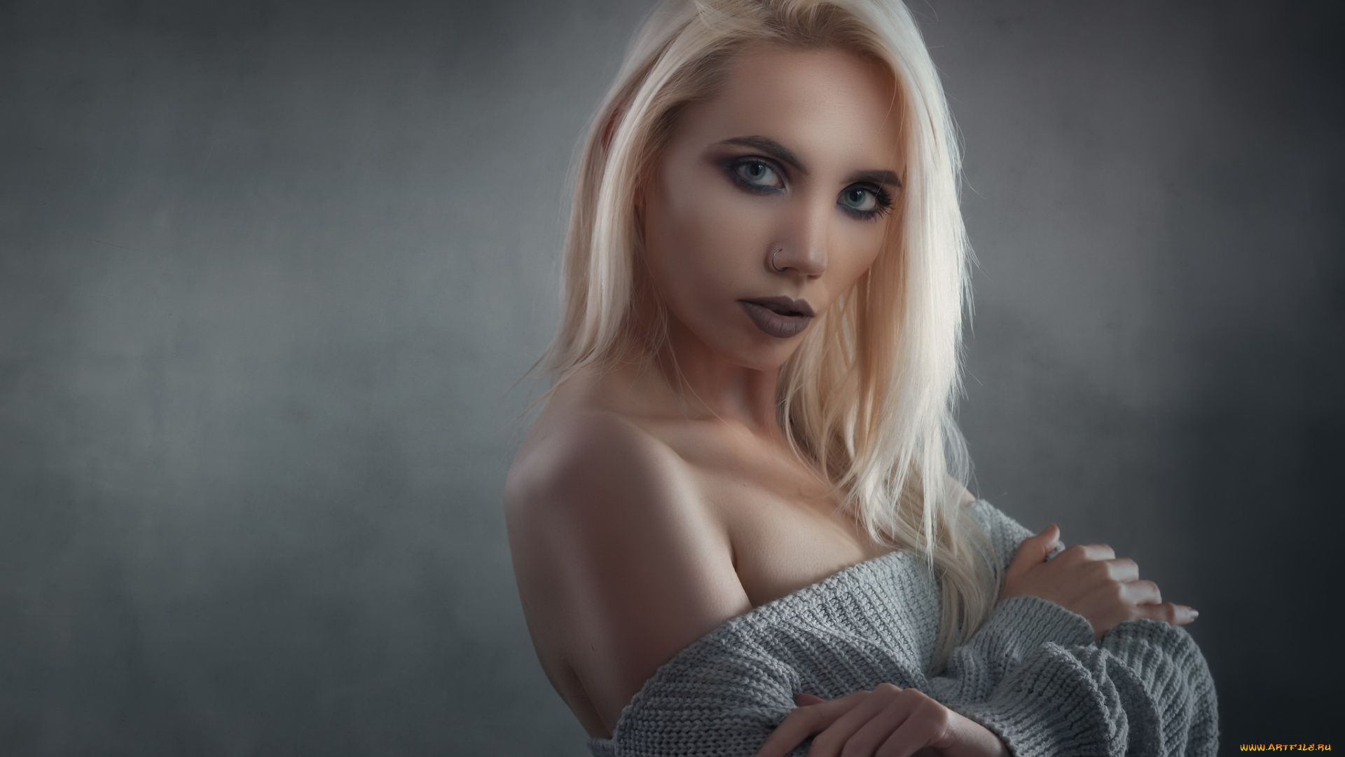 девушки, -, блондинки, , светловолосые, блондинка, лицо, свитер