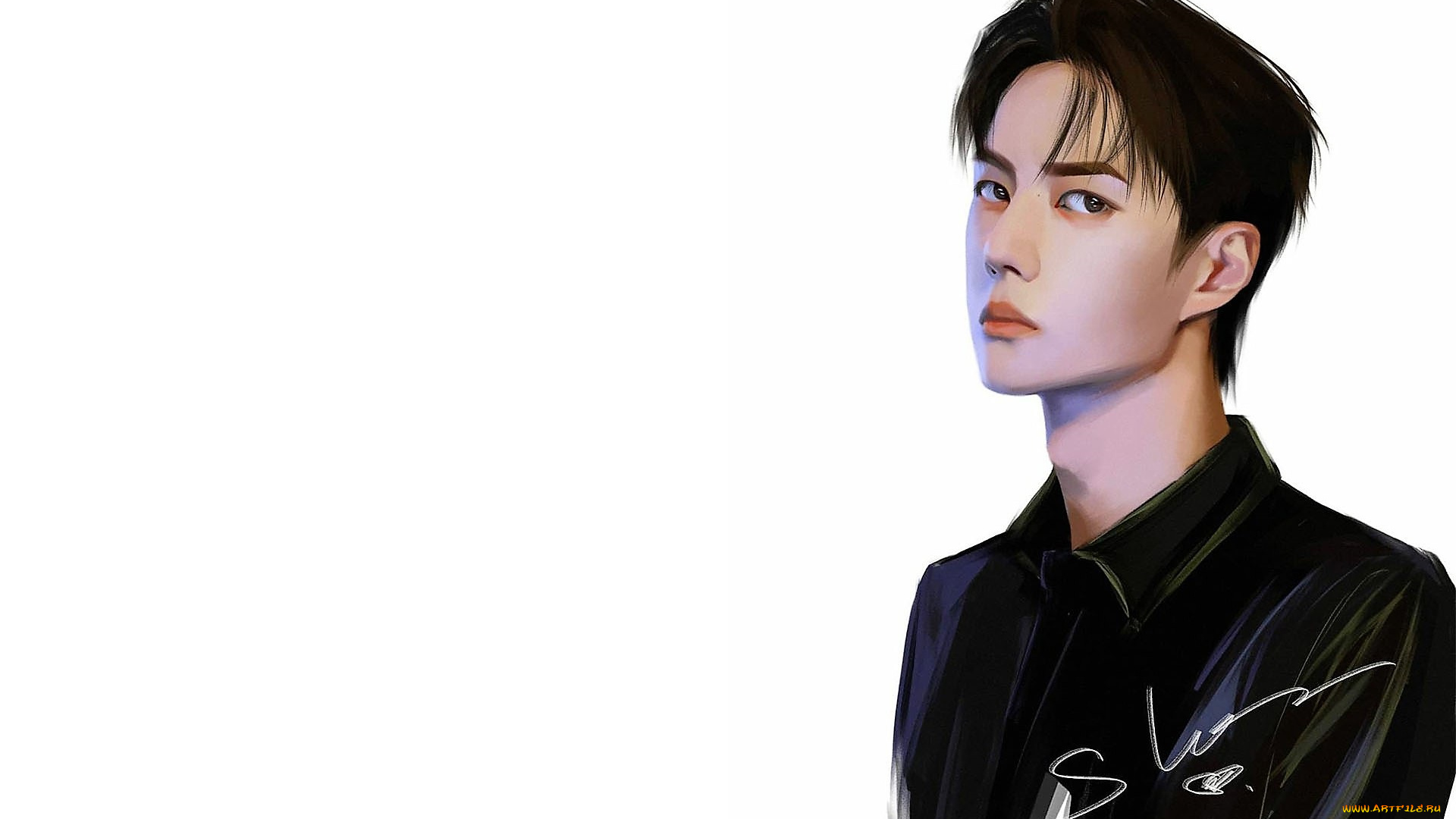 рисованное, люди, ван, ибо