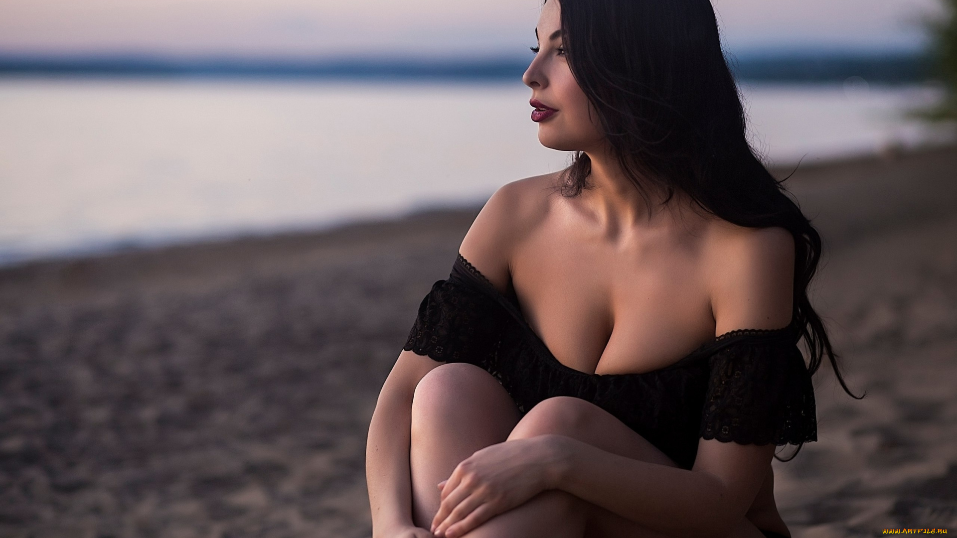 девушки, -, брюнетки, , шатенки, брюнетка, глубокое, декольте, галина, брежнева