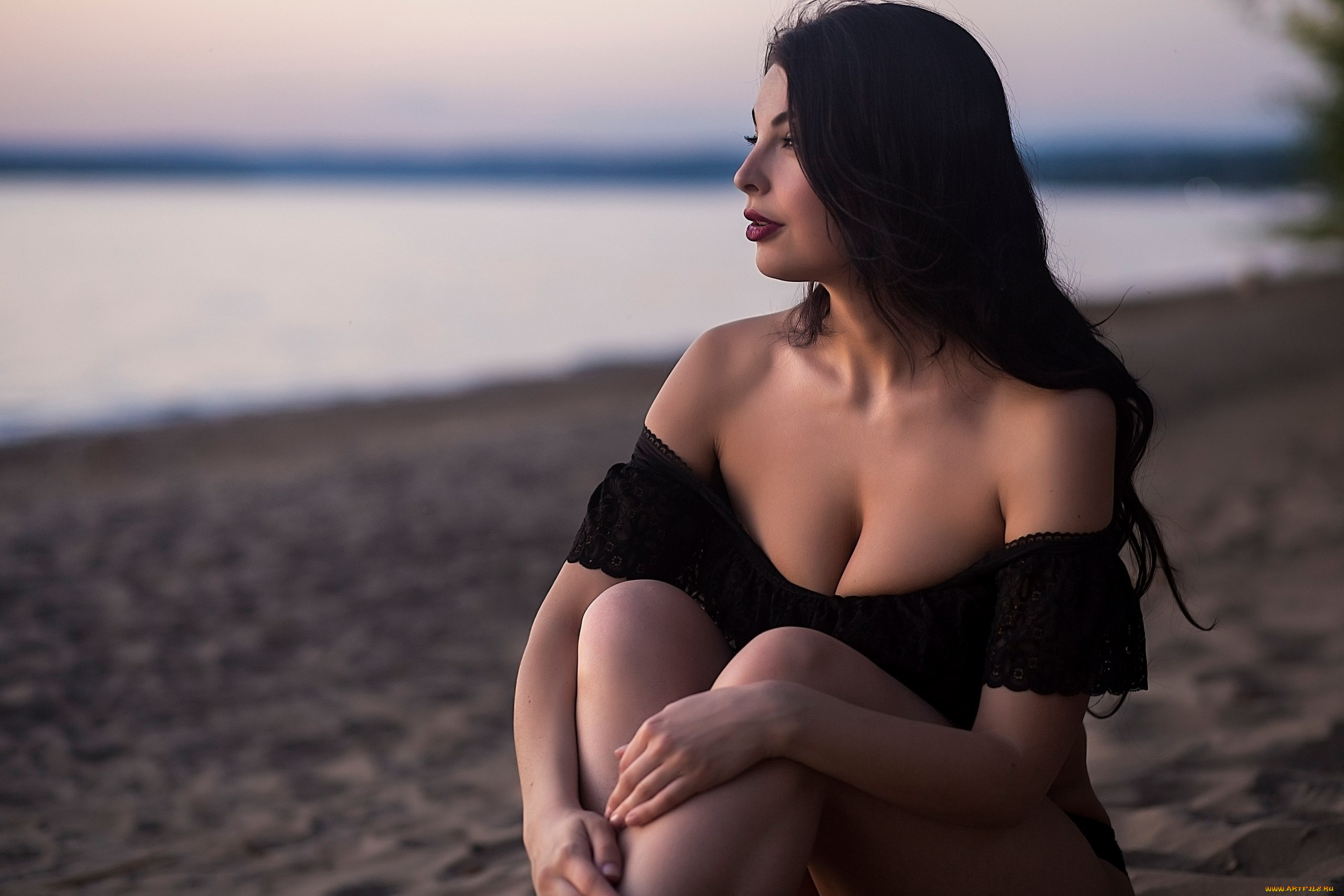 девушки, -, брюнетки, , шатенки, брюнетка, глубокое, декольте, галина, брежнева