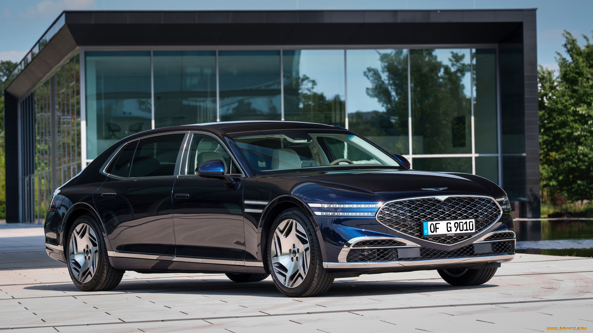 genesis, g90, long, wheelbase, 2023, автомобили, genesis, g90, long, wheelbase, длинная, колесная, база