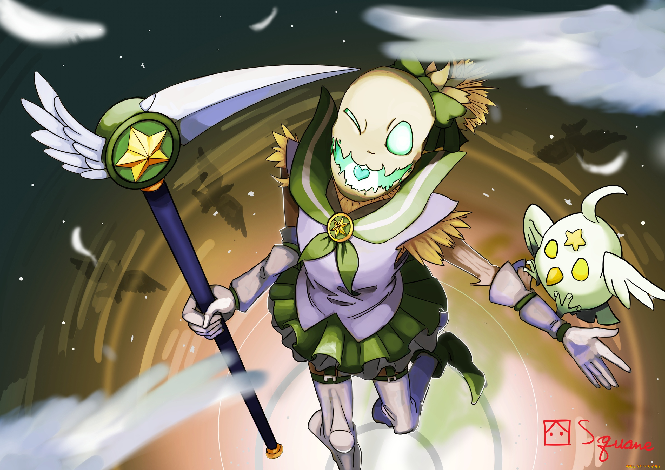 видео, игры, league, of, legends, посох, скелет, fiddlesticks