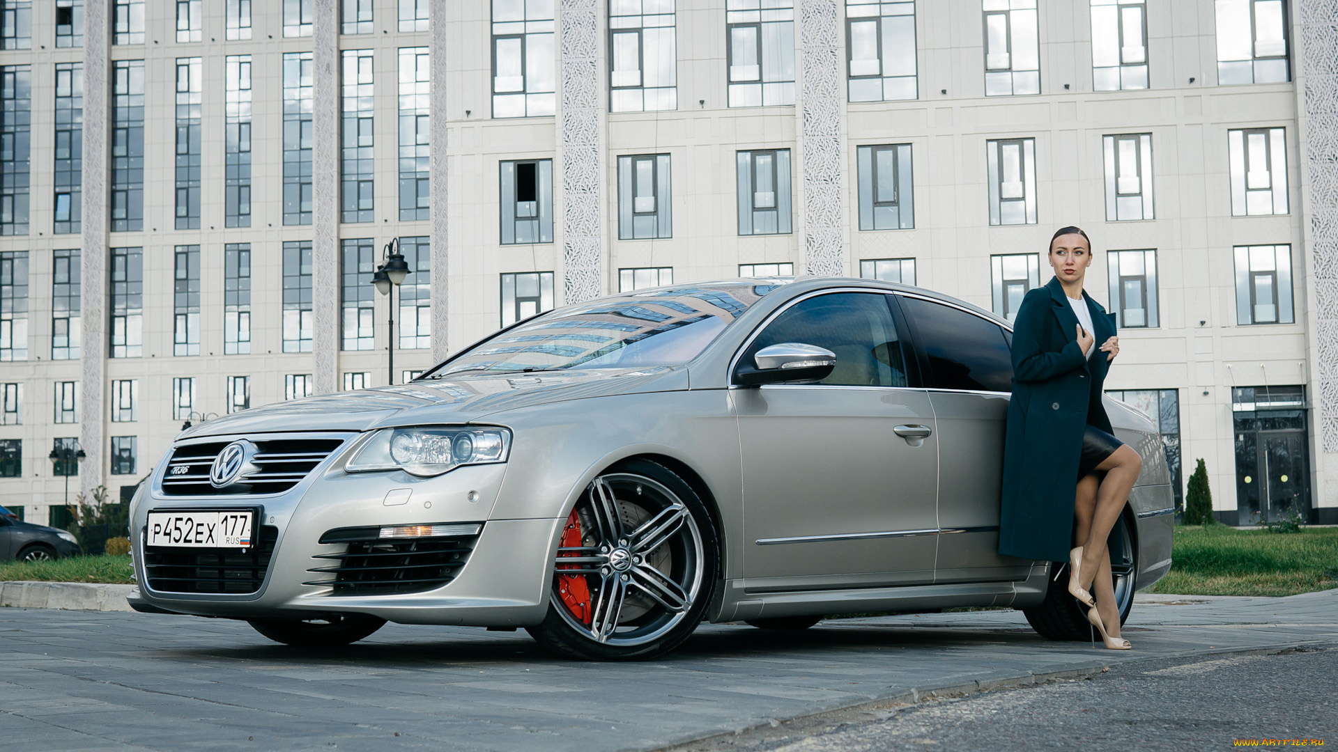 автомобили, -авто, с, девушками, volkswagen, passat