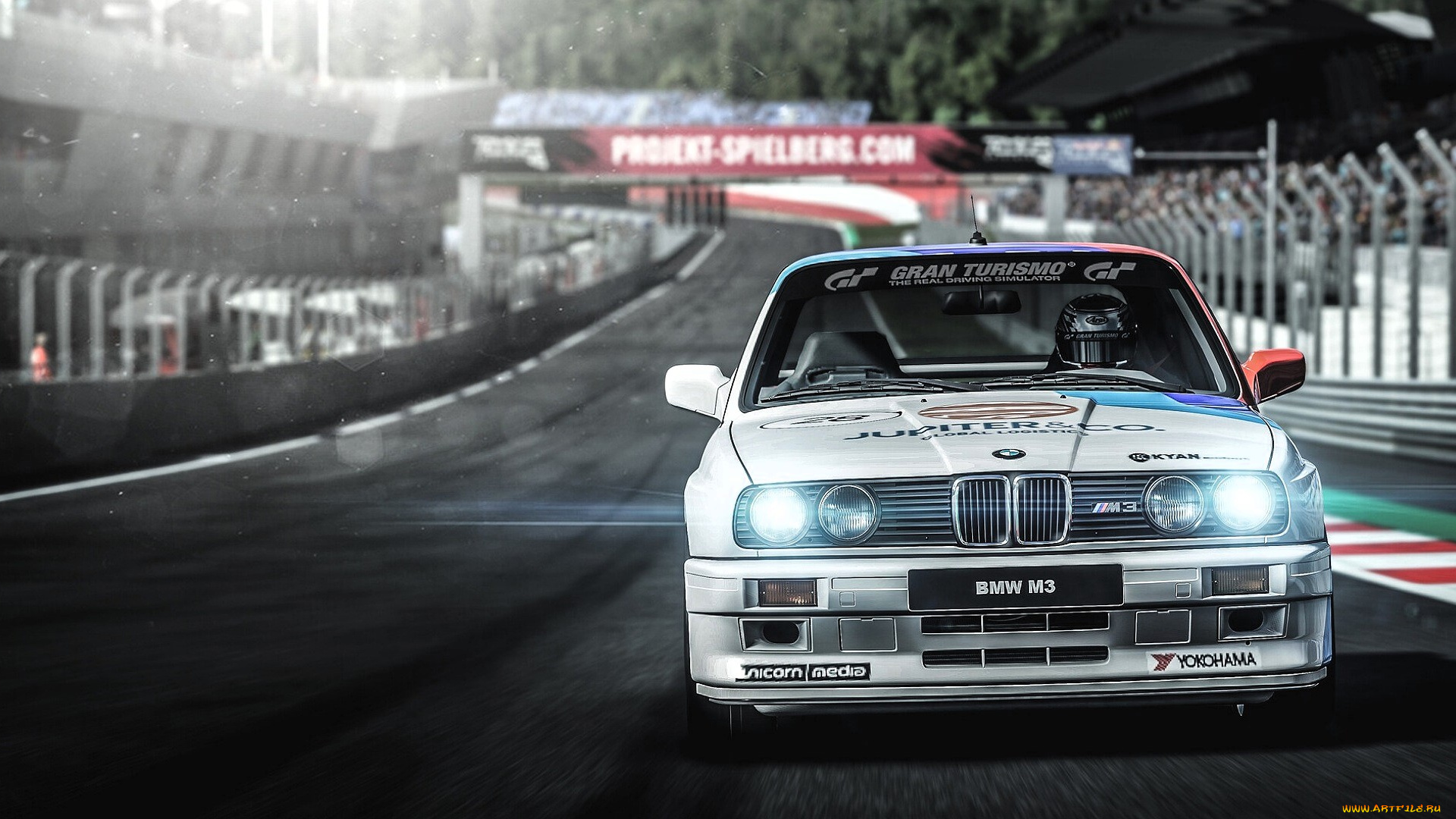 bmw, m3, автомобили, bmw, белый, стадион, трек, дорога