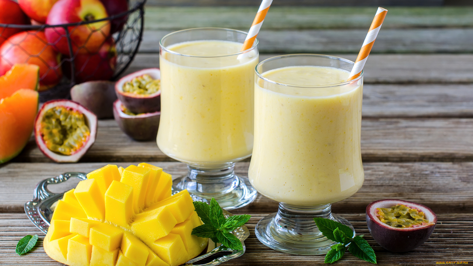 еда, напитки, , коктейль, мята, коктейли, манго