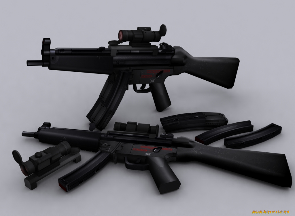 mp, оружие, 3d