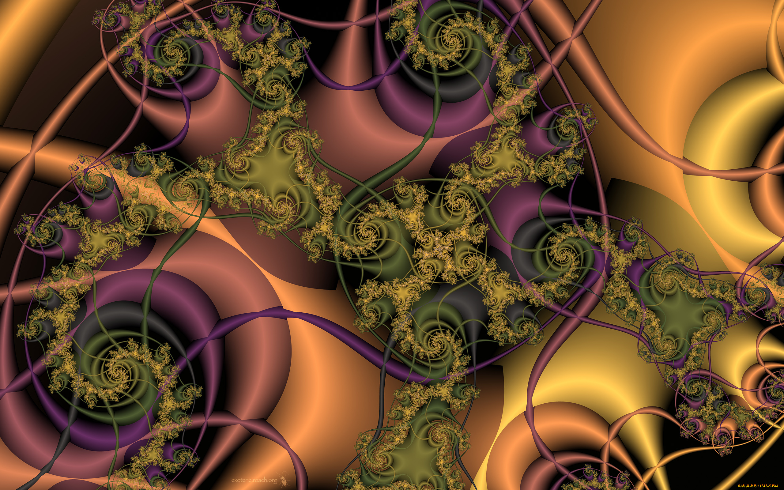 3д, графика, fractal, фракталы