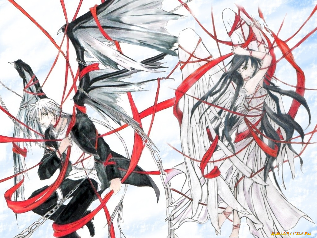 аниме, angels, demons