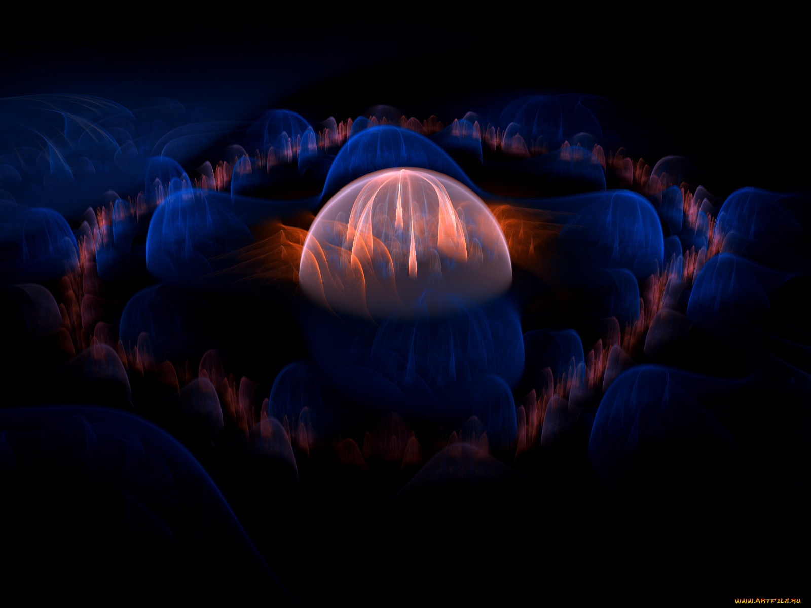 3д, графика, fractal, фракталы, форма, абстракция, узор, цвет