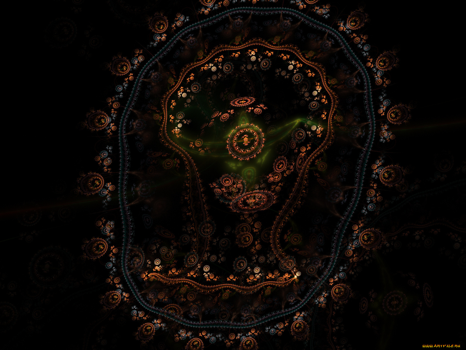 3д, графика, fractal, фракталы, узор, абстракция, тёмный