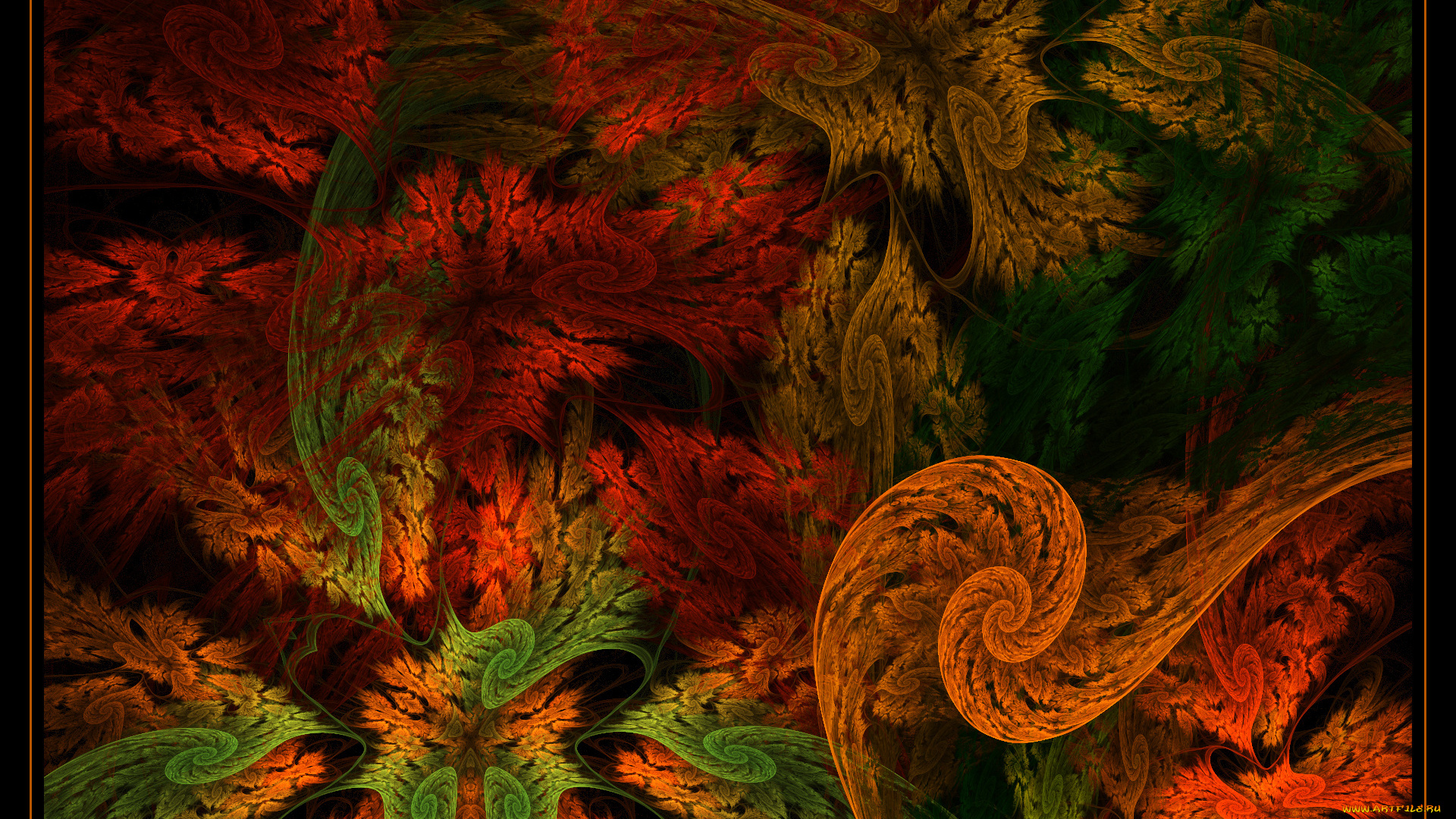 3д, графика, fractal, фракталы, тёмный, узор, абстракция