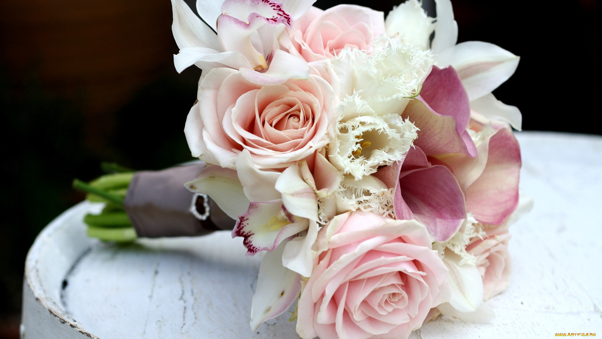 цветы, букеты, композиции, тюльпаны, орхидеи, розы