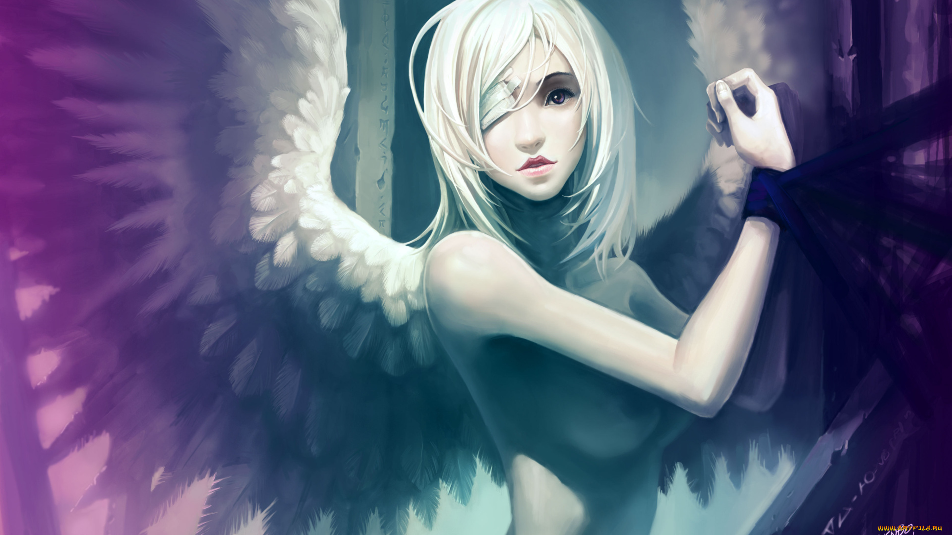 фэнтези, ангелы, крылья, девушка