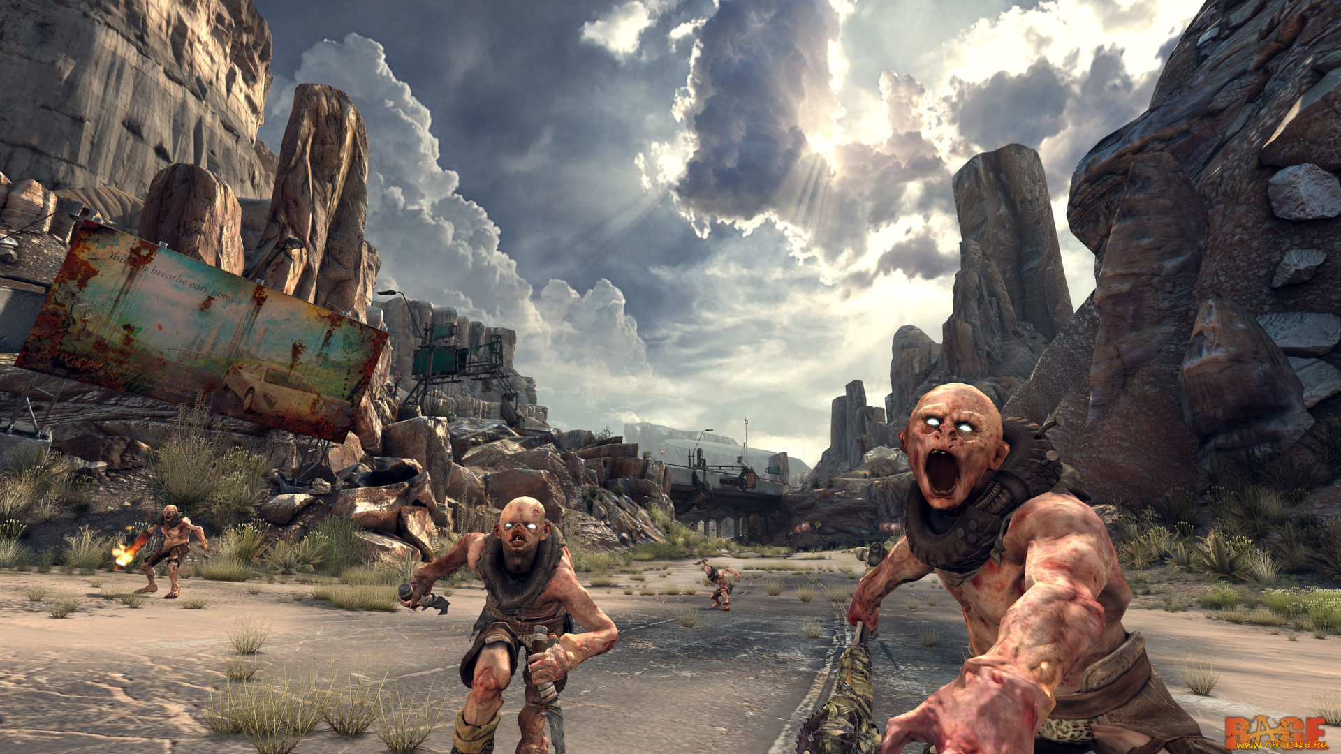 rage, видео, игры, мутанты