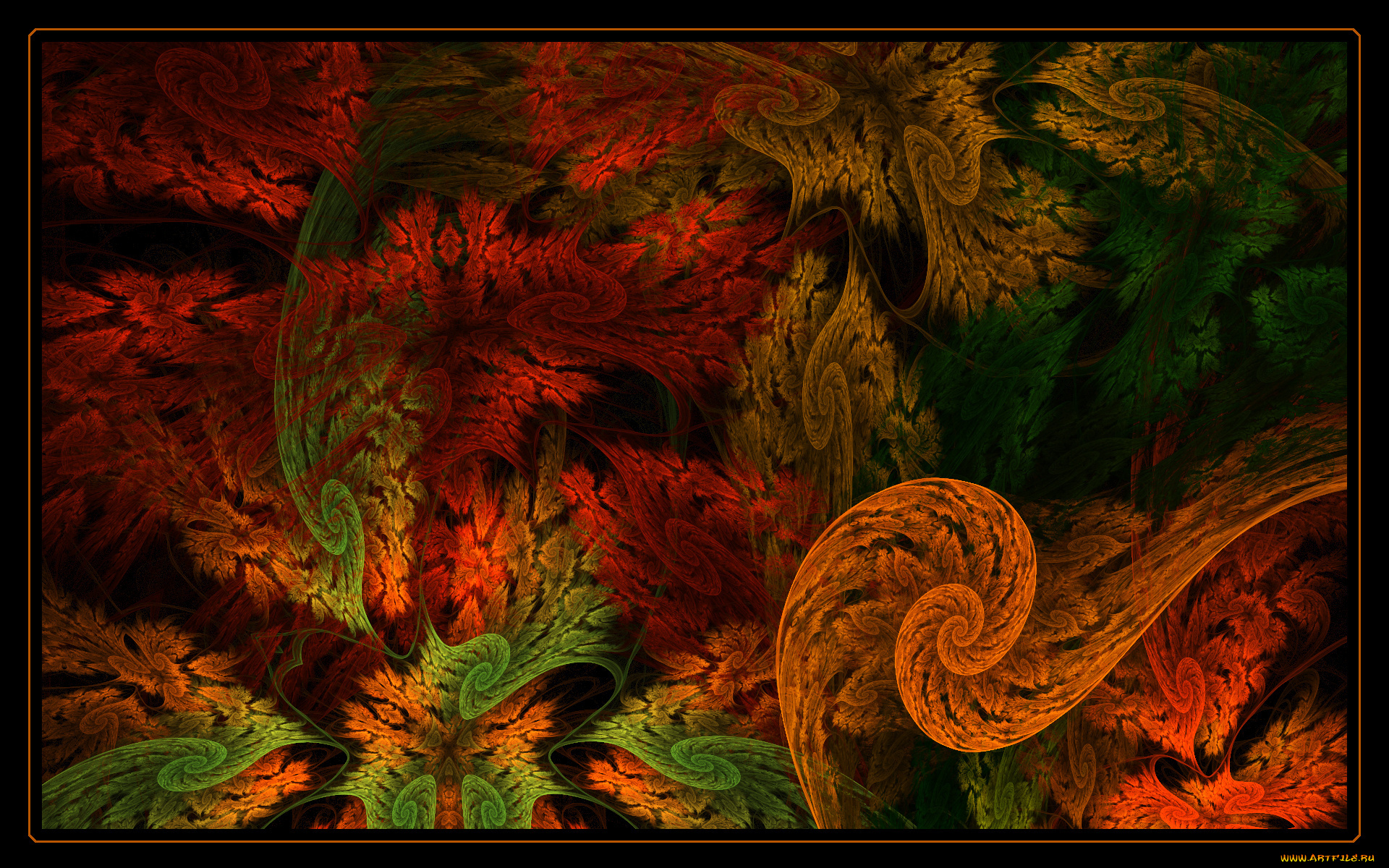 3д, графика, fractal, фракталы, тёмный, узор, абстракция