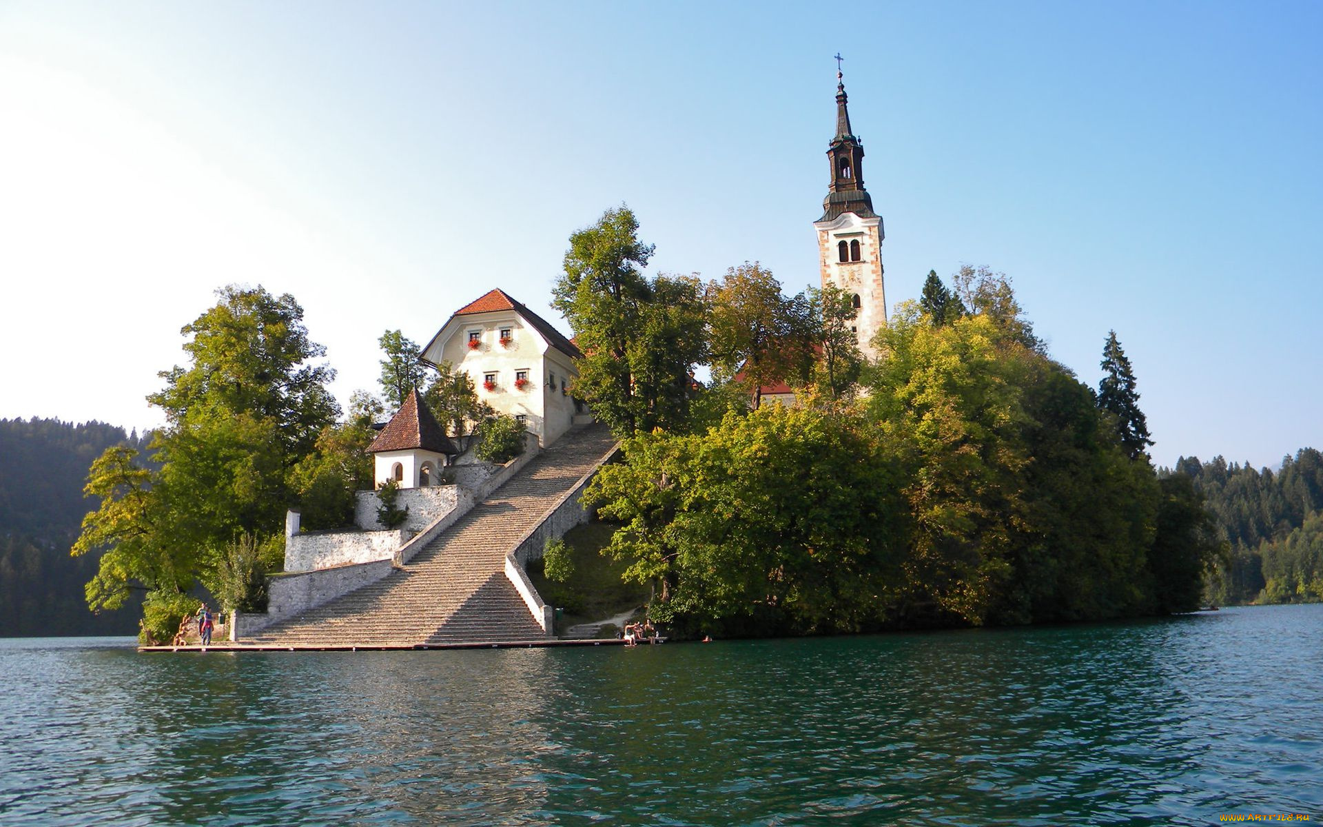 assumption, of, mary, pilgrimage, church, lake, bled, slovenia, города, блед, словения