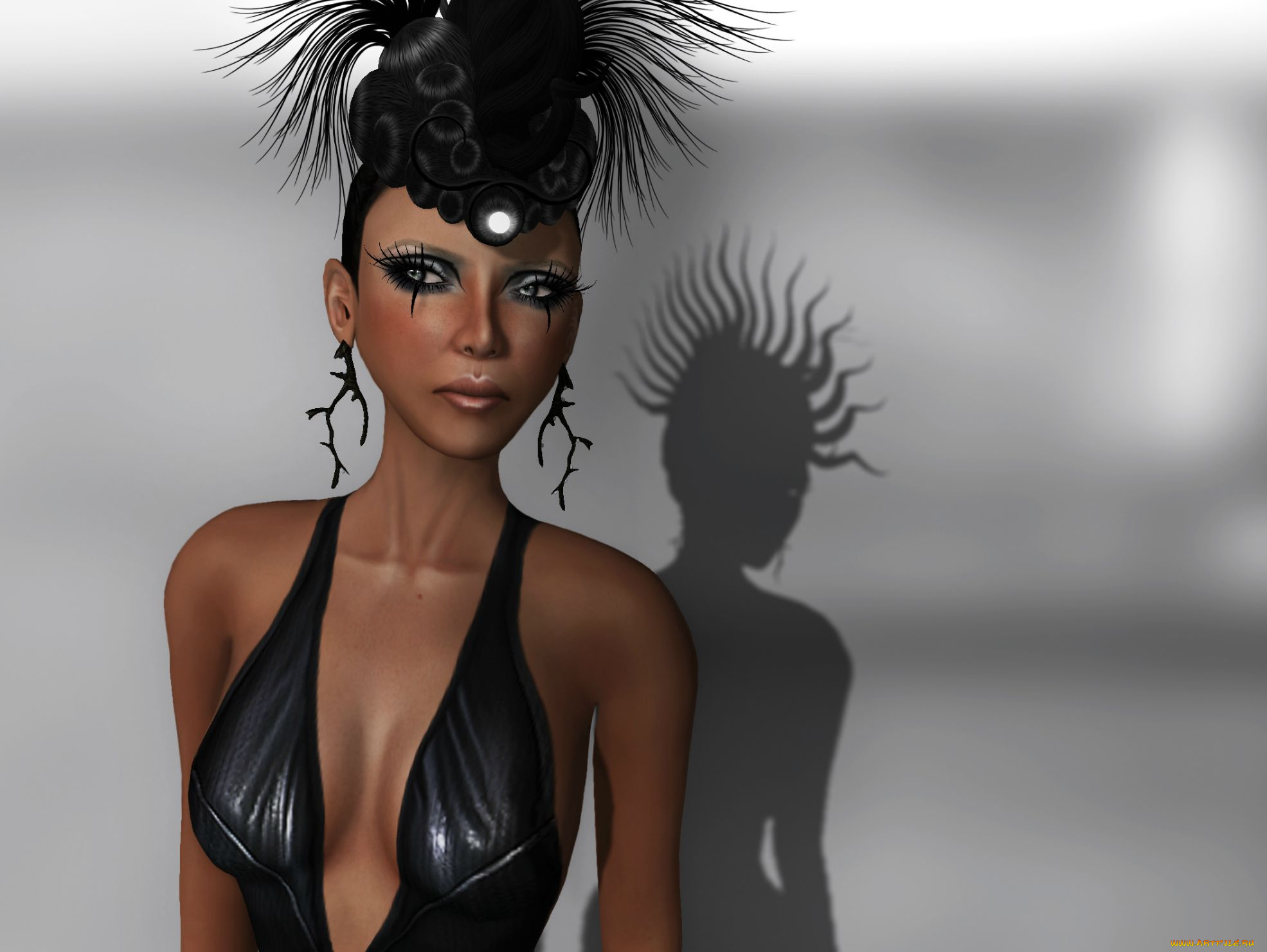 3д, графика, people, люди, девушка, прическа