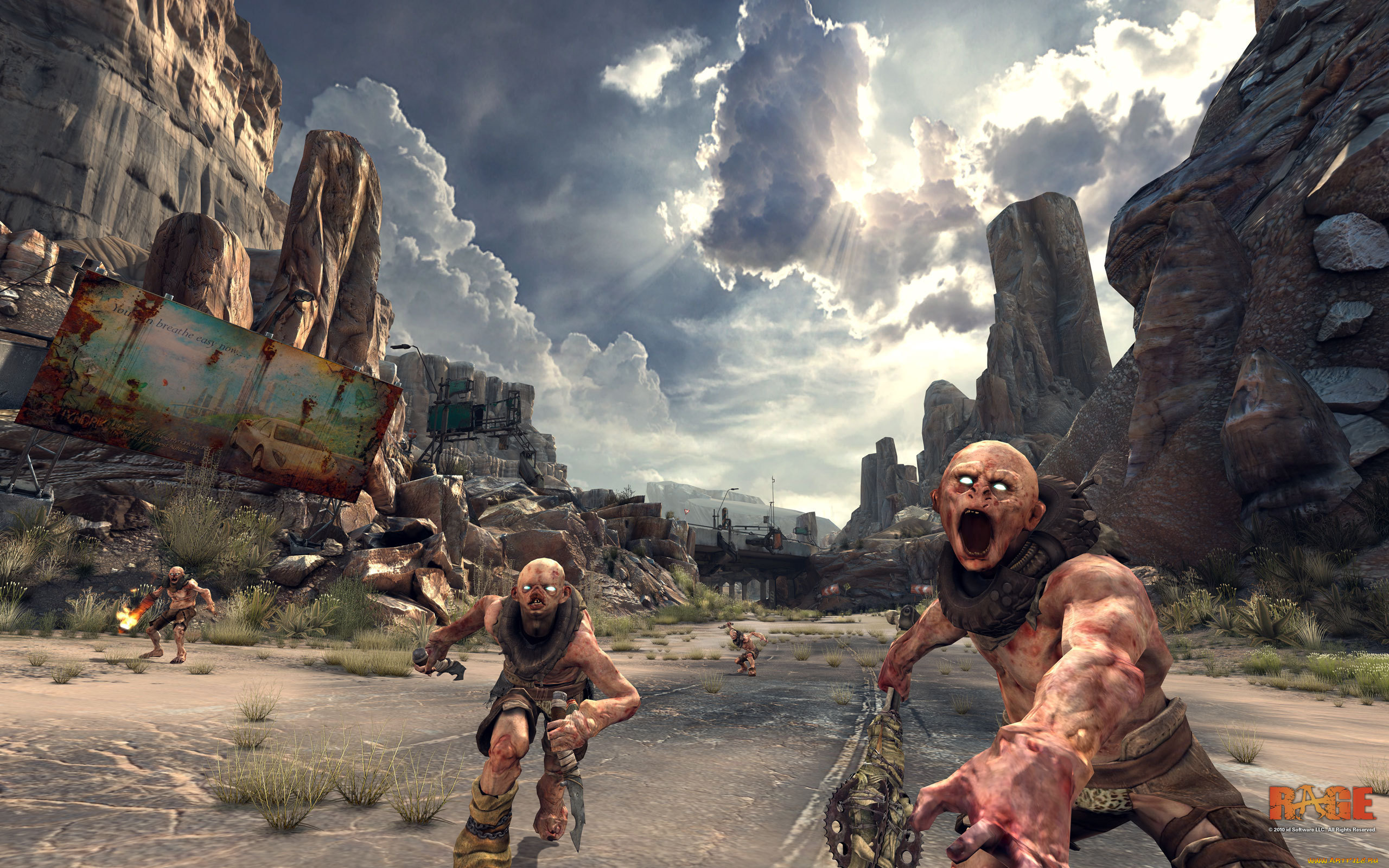 rage, видео, игры, мутанты