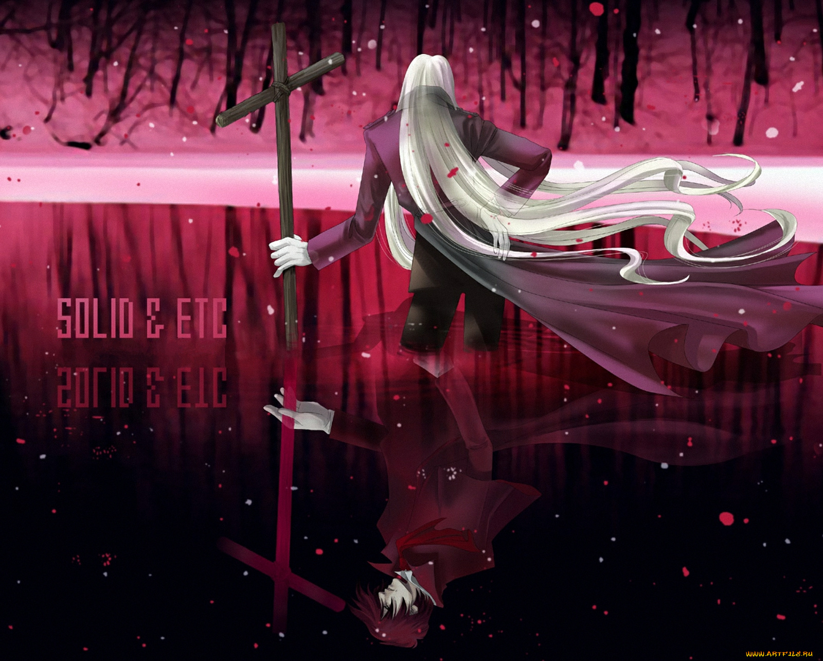 аниме, hellsing, вампир, integra, alucard