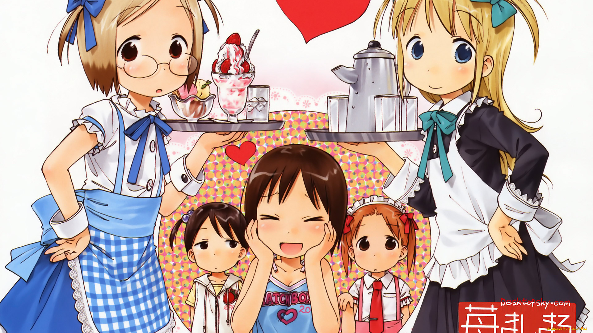 аниме, ichigo, mashimaro, девушки