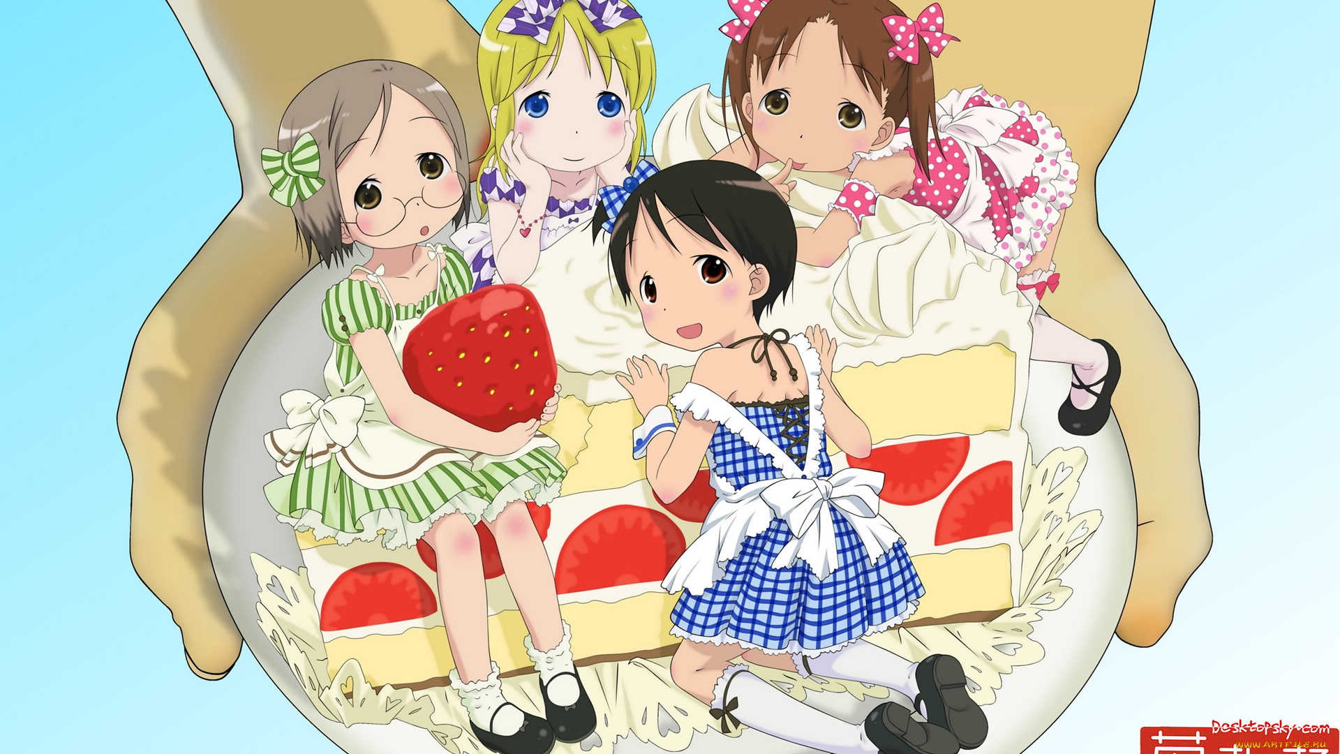 аниме, ichigo, mashimaro, девушки