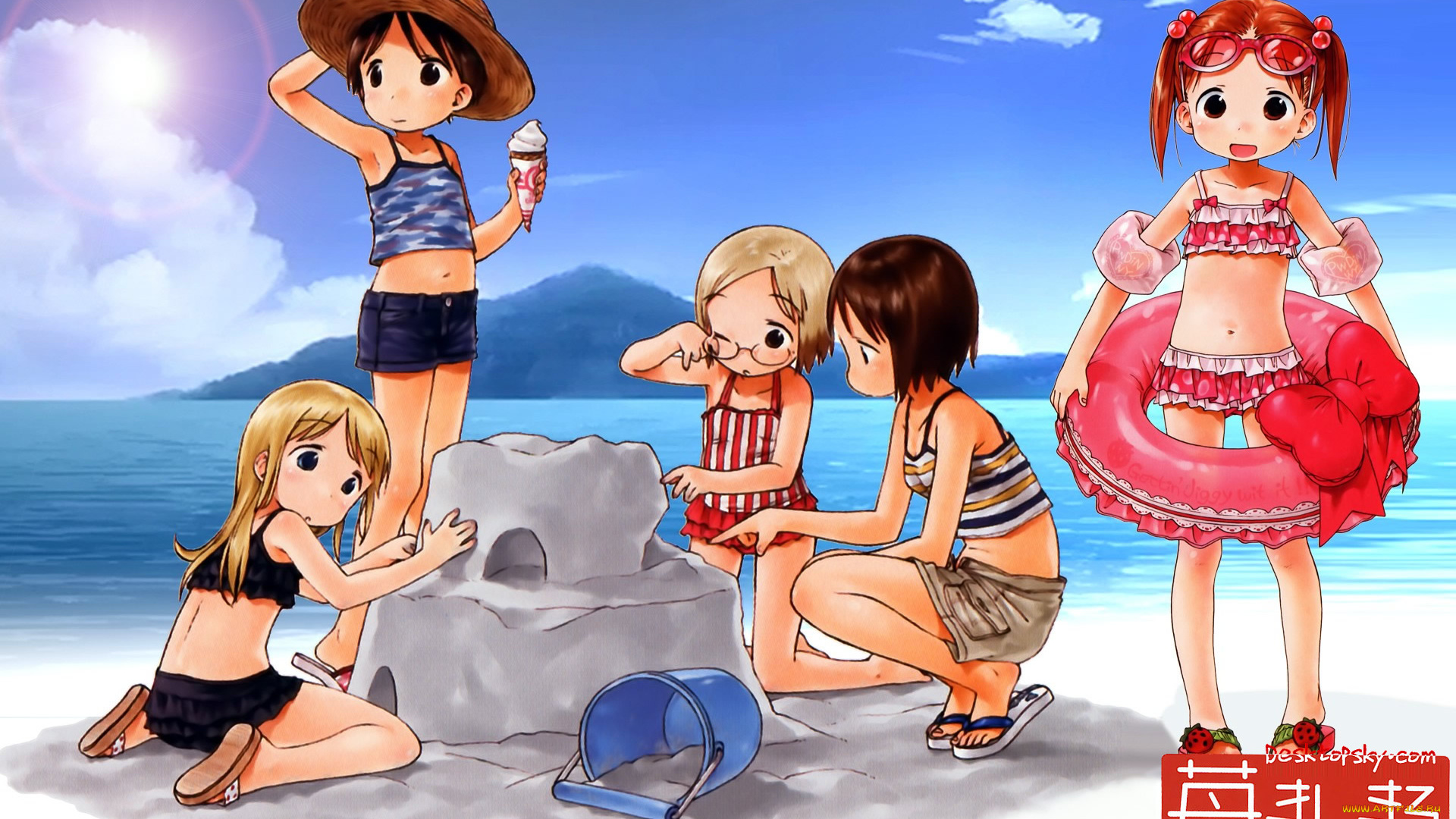 аниме, ichigo, mashimaro, девушки