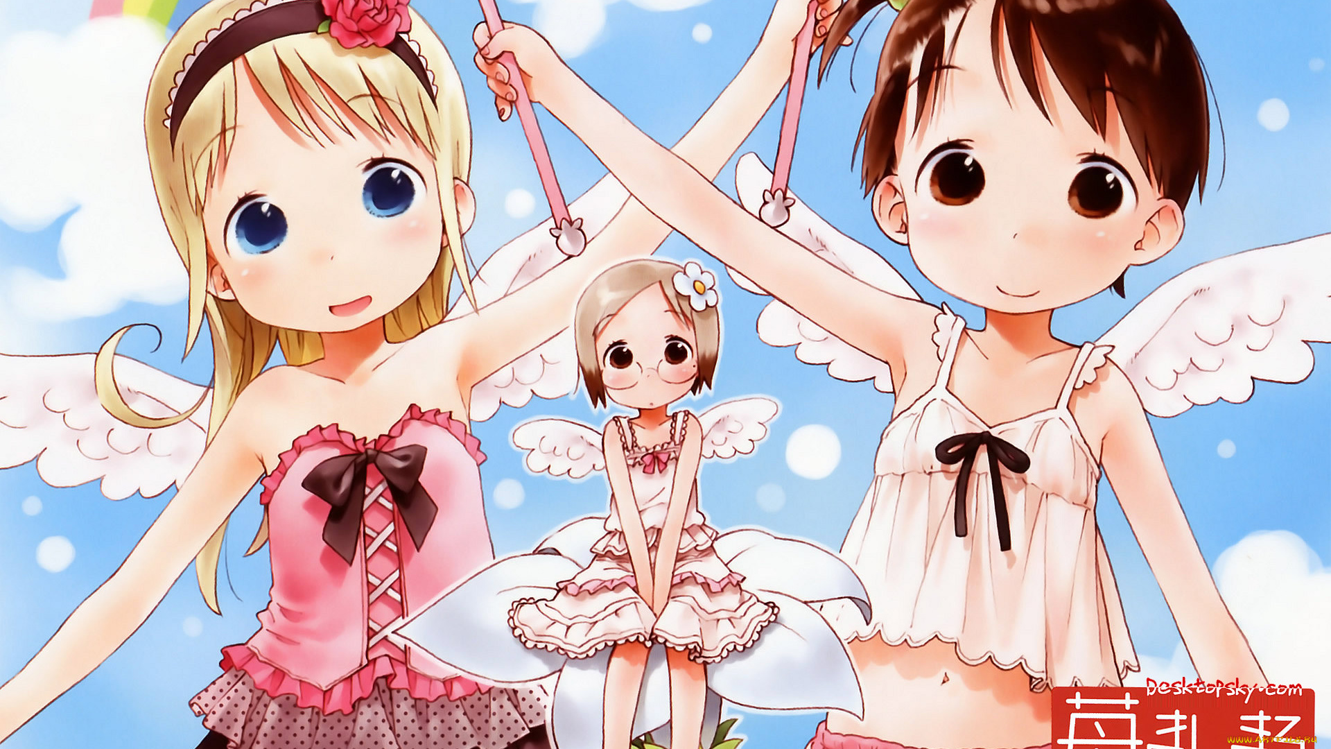 аниме, ichigo, mashimaro, девушки