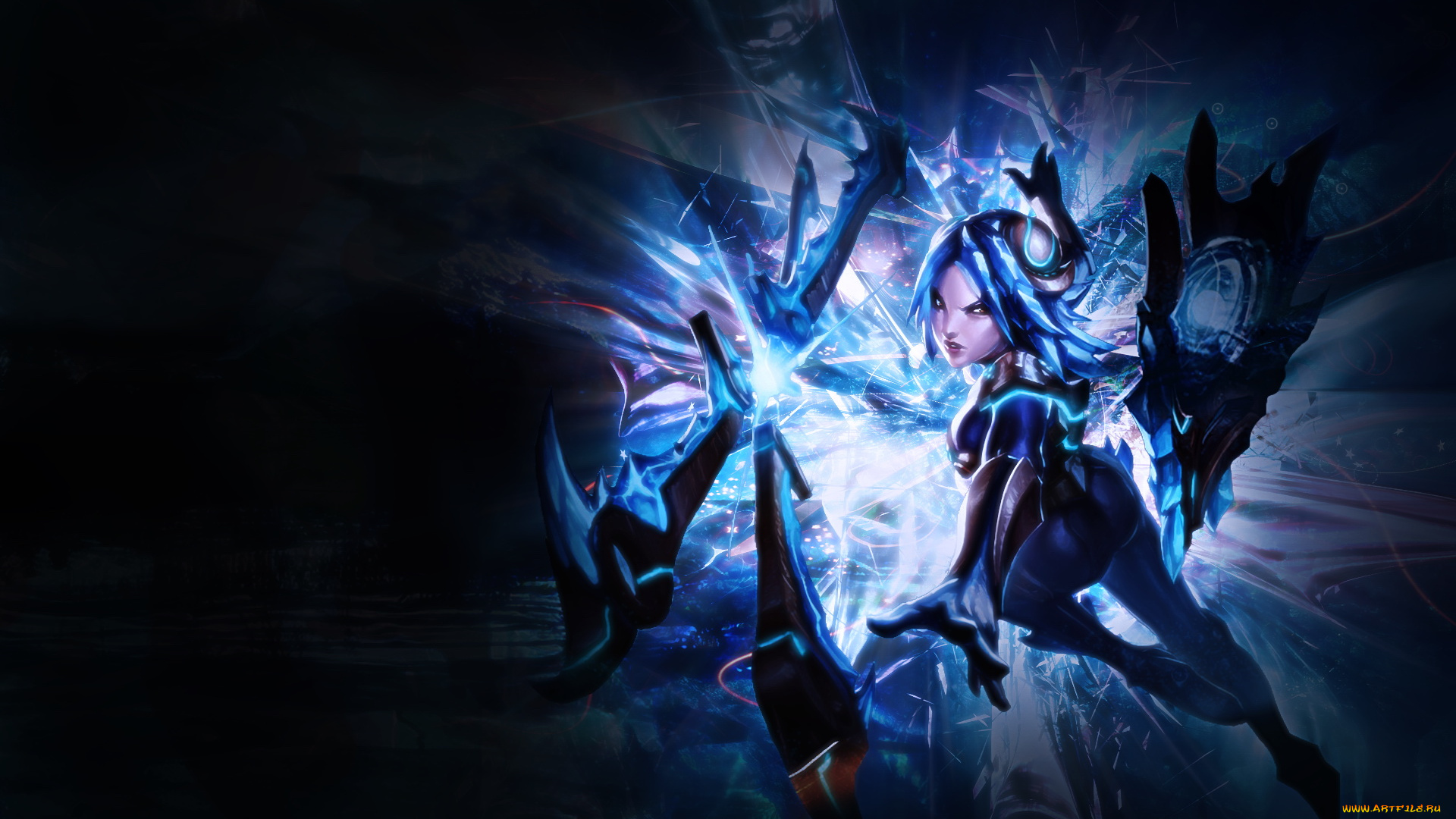 аниме, weapon, blood, technology, девушка