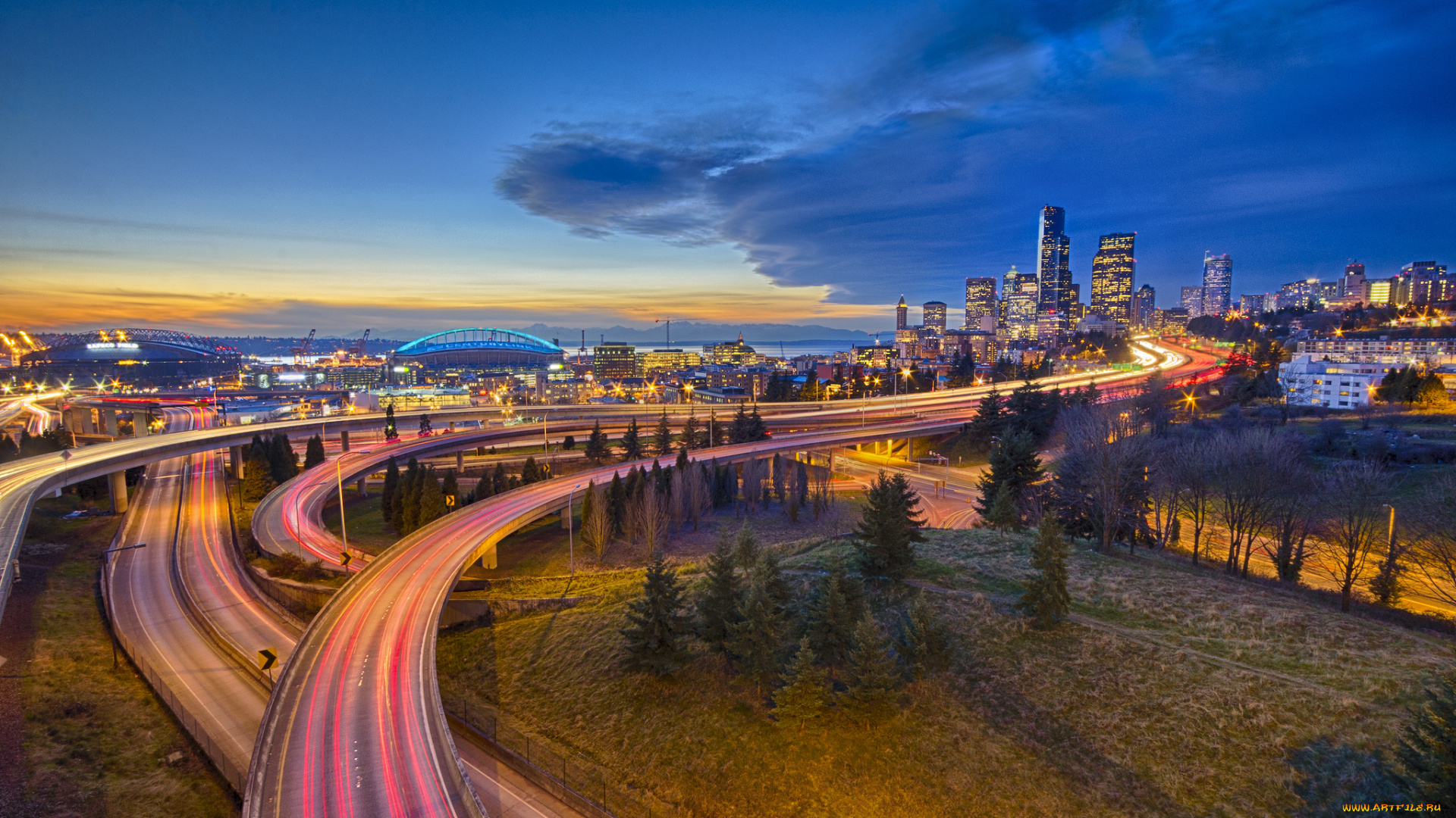 города, сиэтл, сша, сиэттл