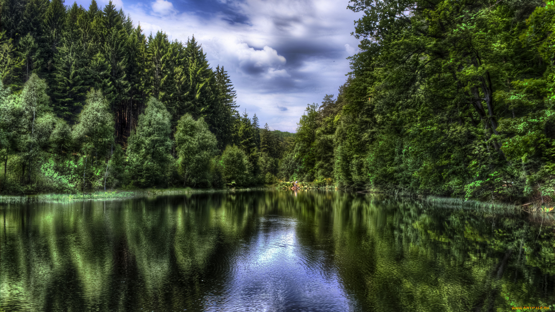 природа, реки, озера, hdr