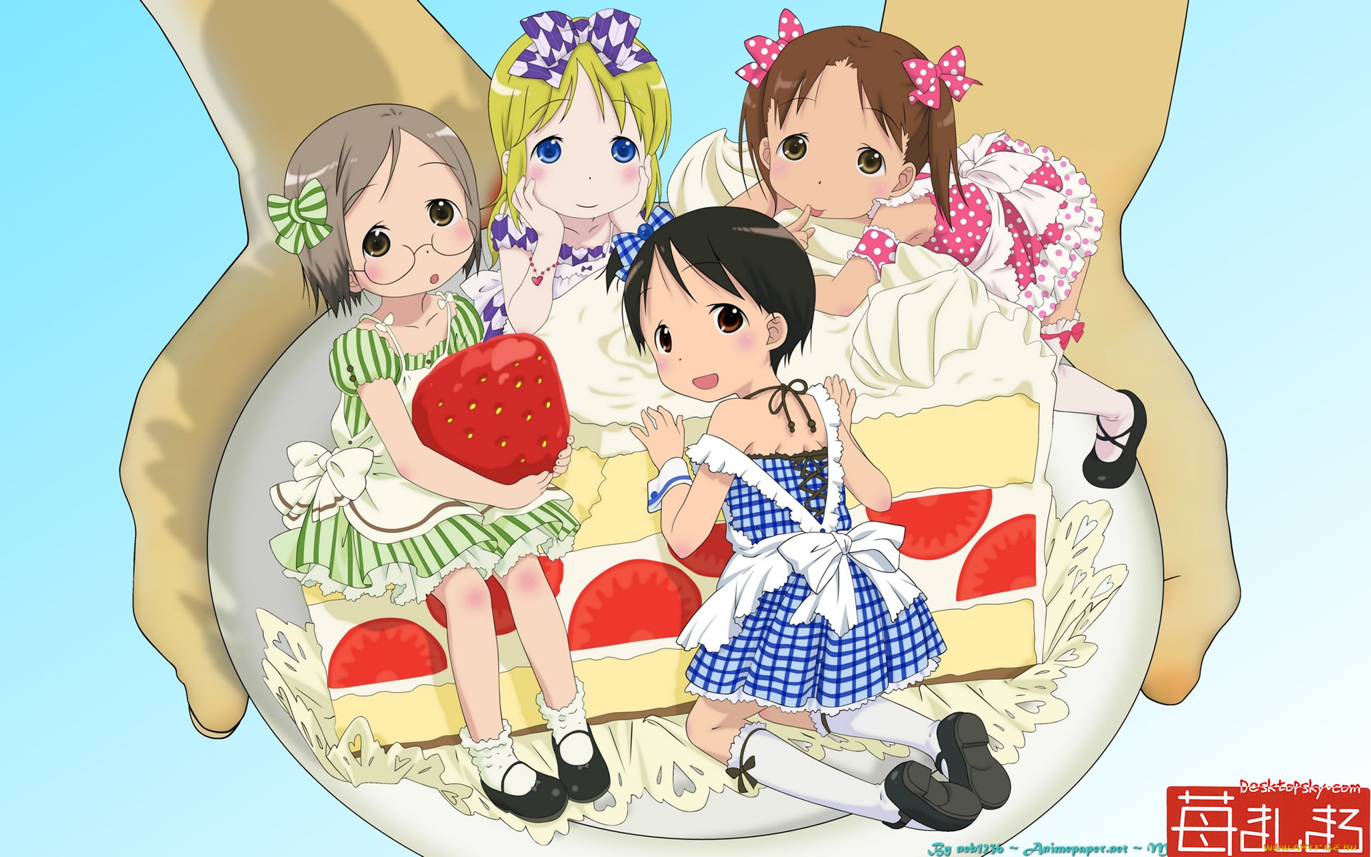 аниме, ichigo, mashimaro, девушки