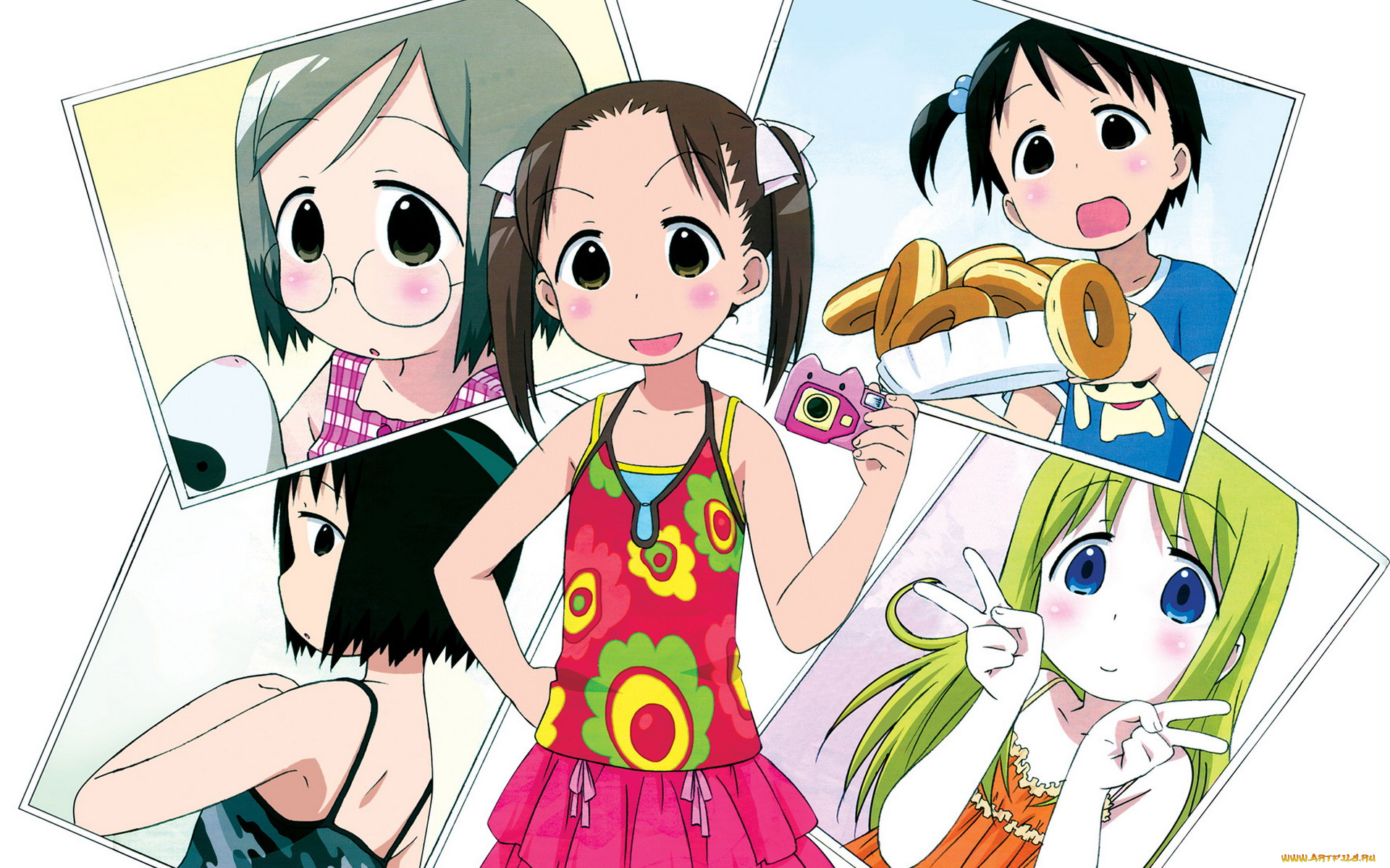 аниме, ichigo, mashimaro, девушки