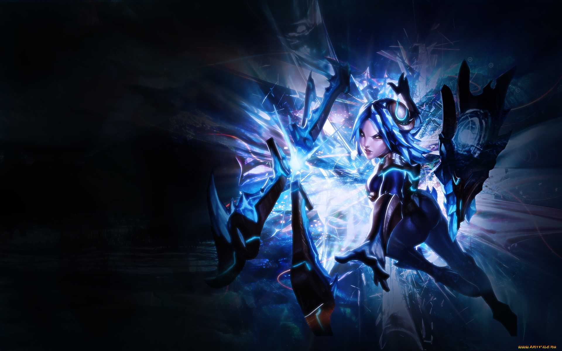 аниме, weapon, blood, technology, девушка