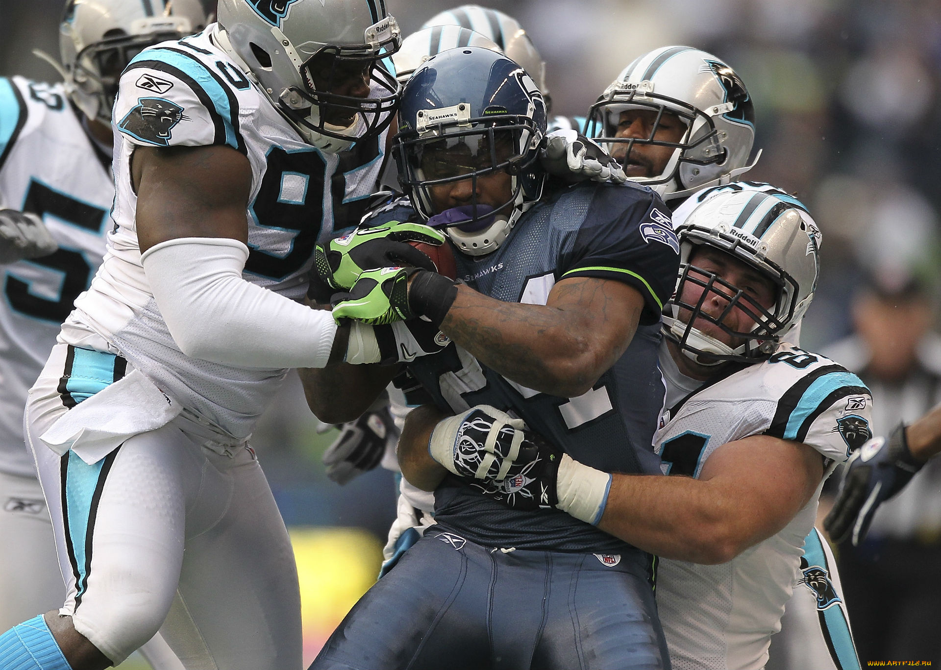 seattle, seahawks, 2012, спорт, американский, футбол, игроки, мяч, борьба, матч
