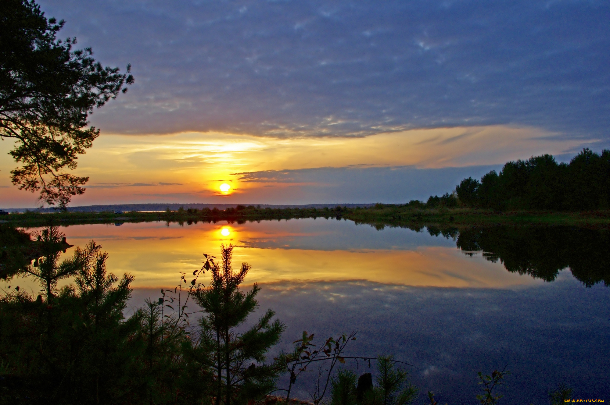природа, восходы, закаты, вечер