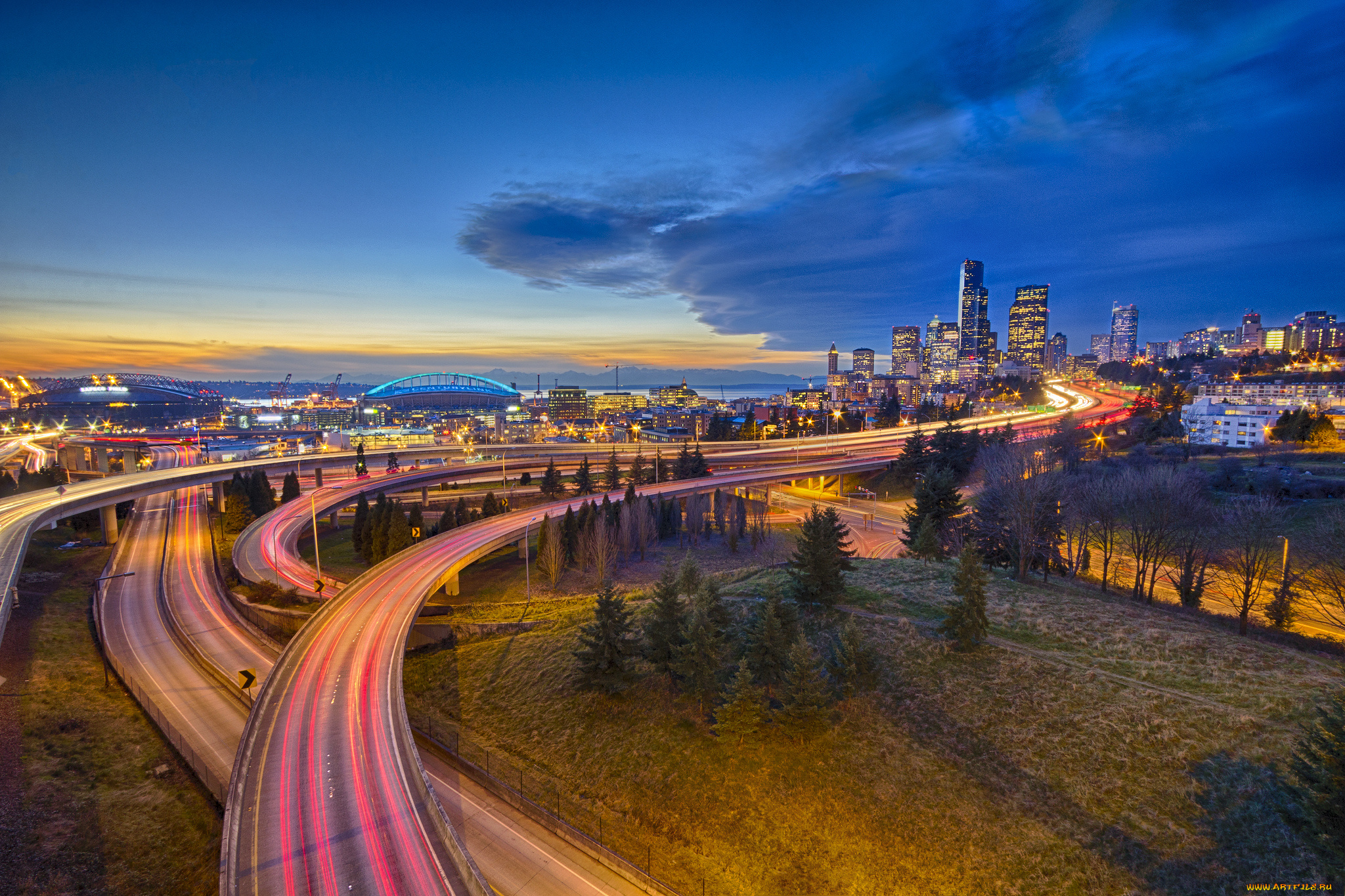 города, сиэтл, сша, сиэттл