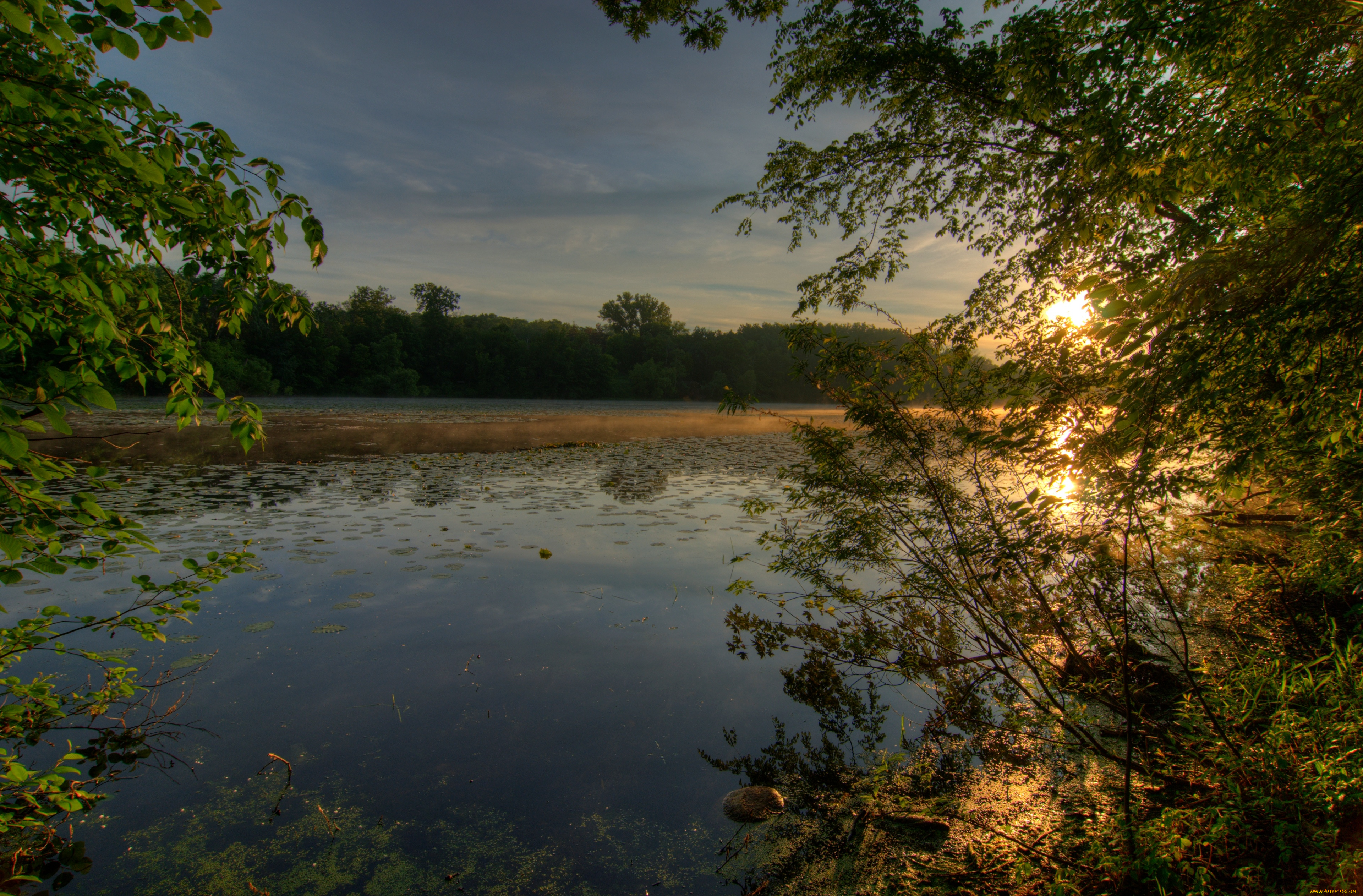 природа, восходы, закаты, вечер