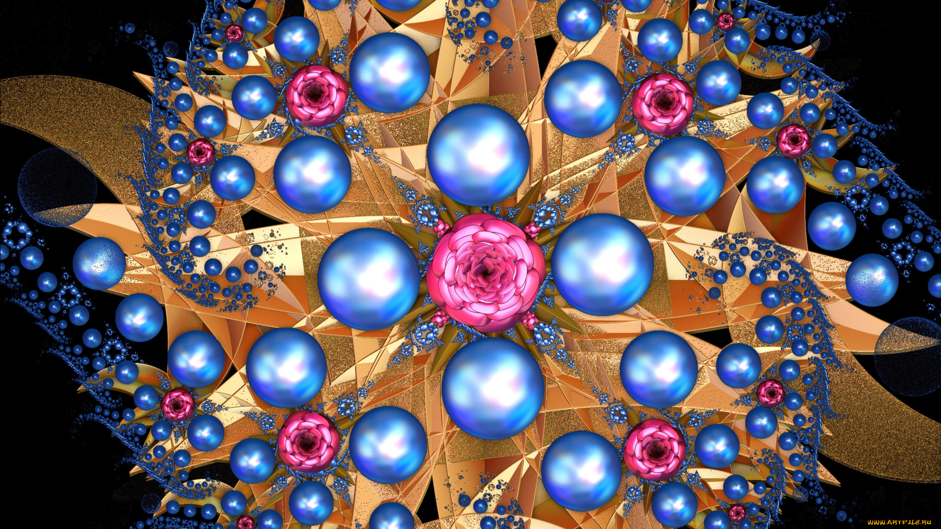 3д, графика, fractal, фракталы, фон, цвета, узор