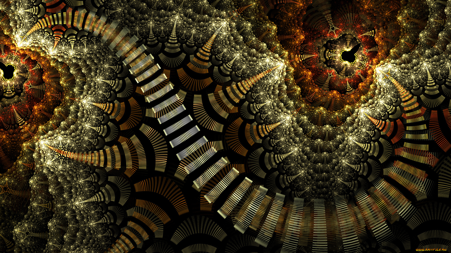 3д, графика, fractal, фракталы, узор, цвета, фон