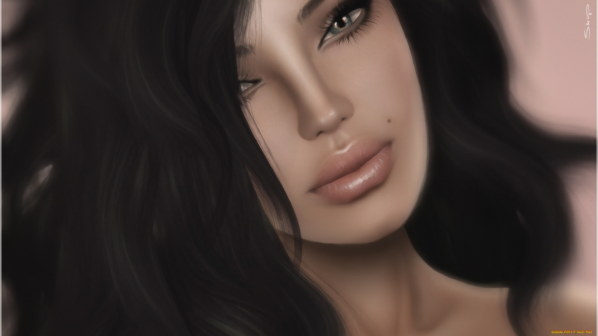 3д, графика, portraits, портрет, лицо