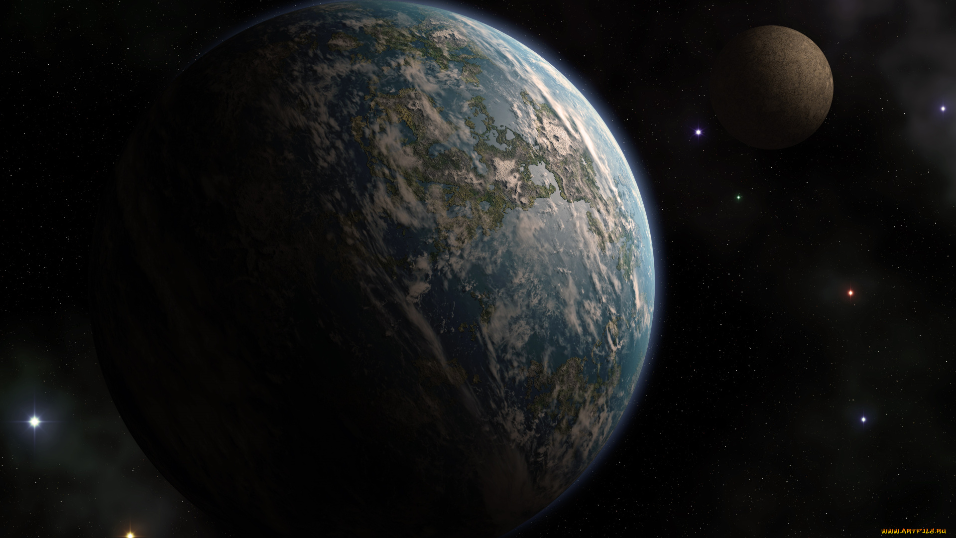 космос, арт, планеты