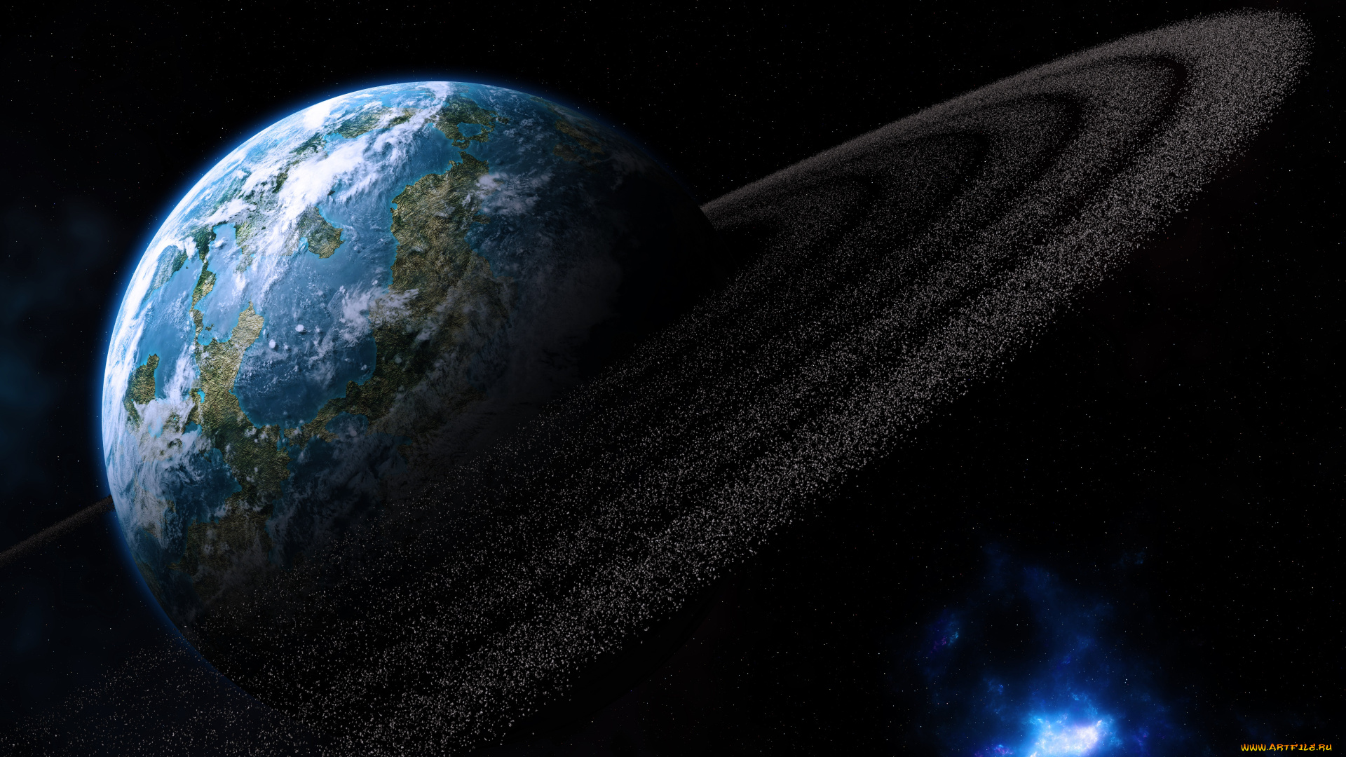 космос, арт, планеты