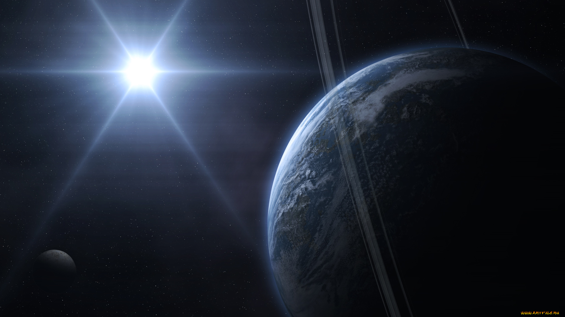 космос, арт, планеты