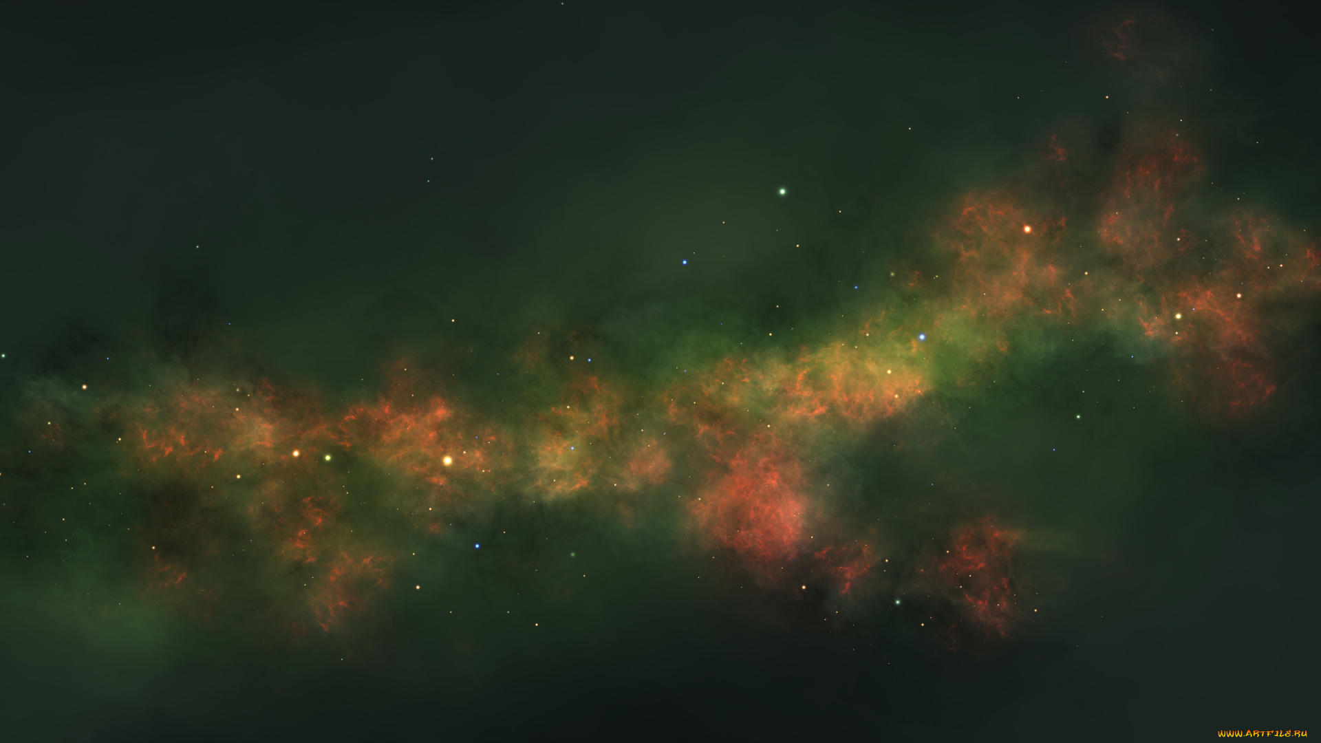 космос, галактики, туманности, цвета